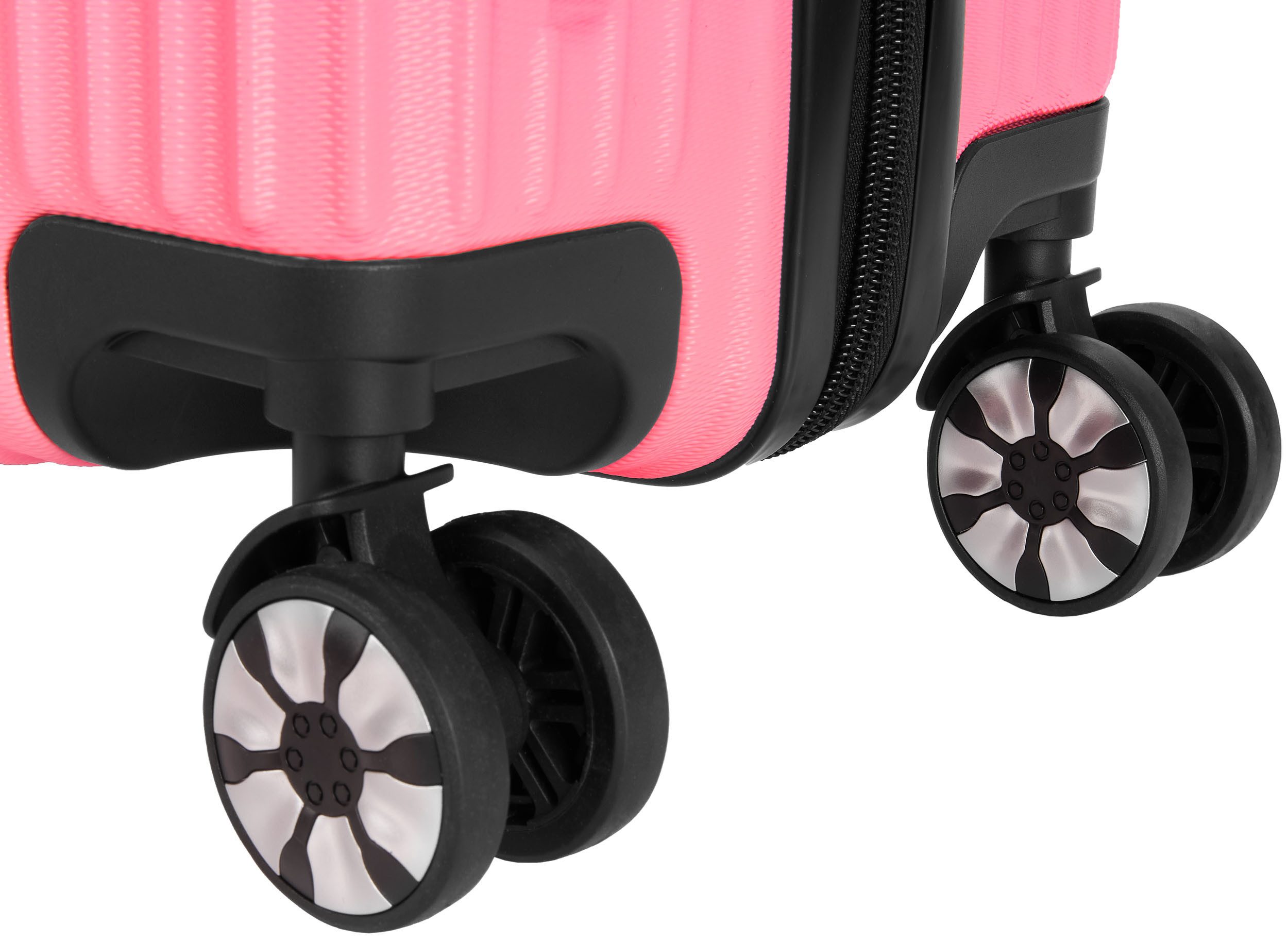 BRUBAKER Koffer London - Hartschalen Reisekoffer mit Zahlenschloss, 4 Rollen, Rollkoffer 49 x 76,5 x 29,5 cm - Hartschalenkoffer Trolley, Größe XL – Bild 4 von 5