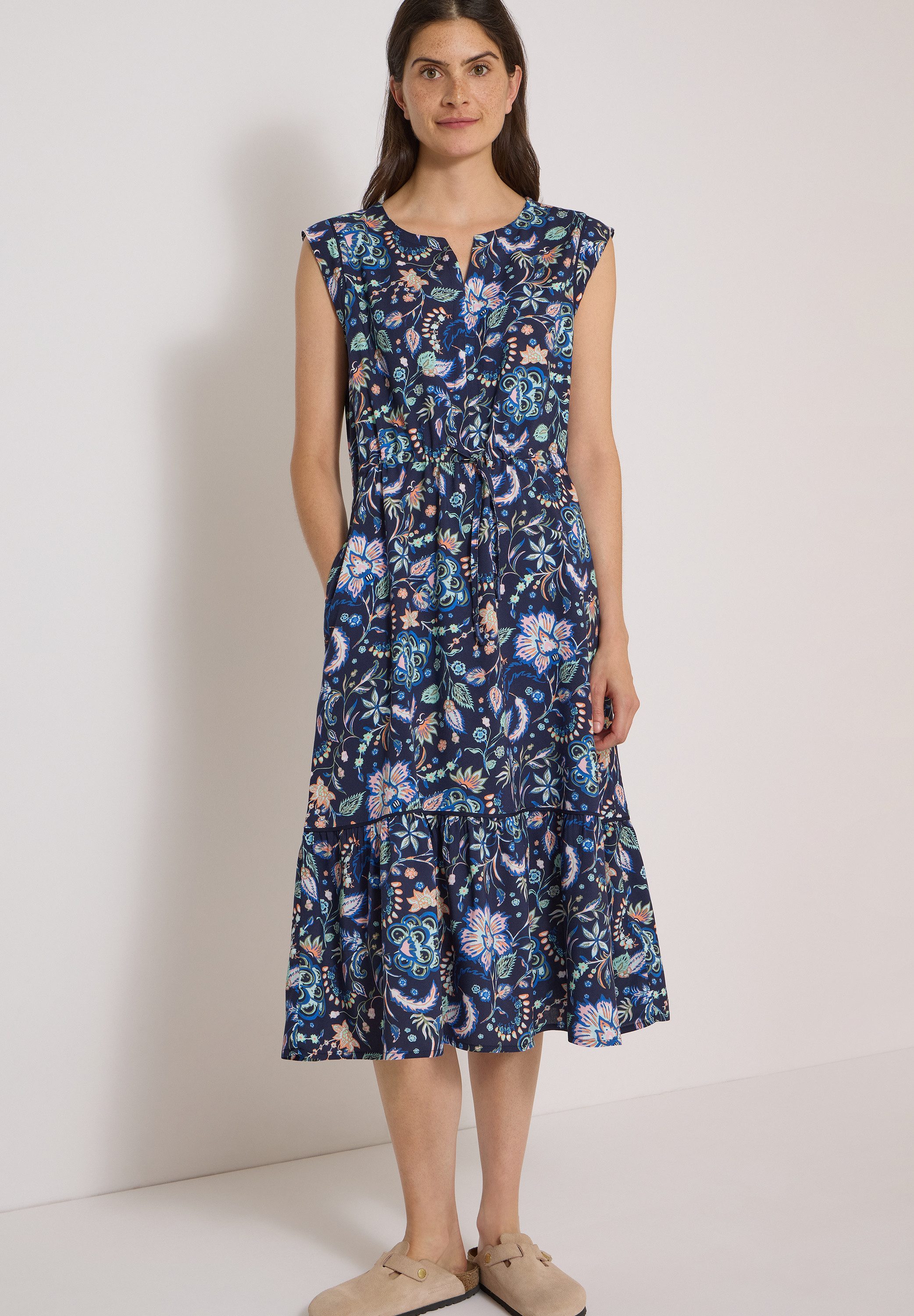 CECIL Midikleid mit allover Print