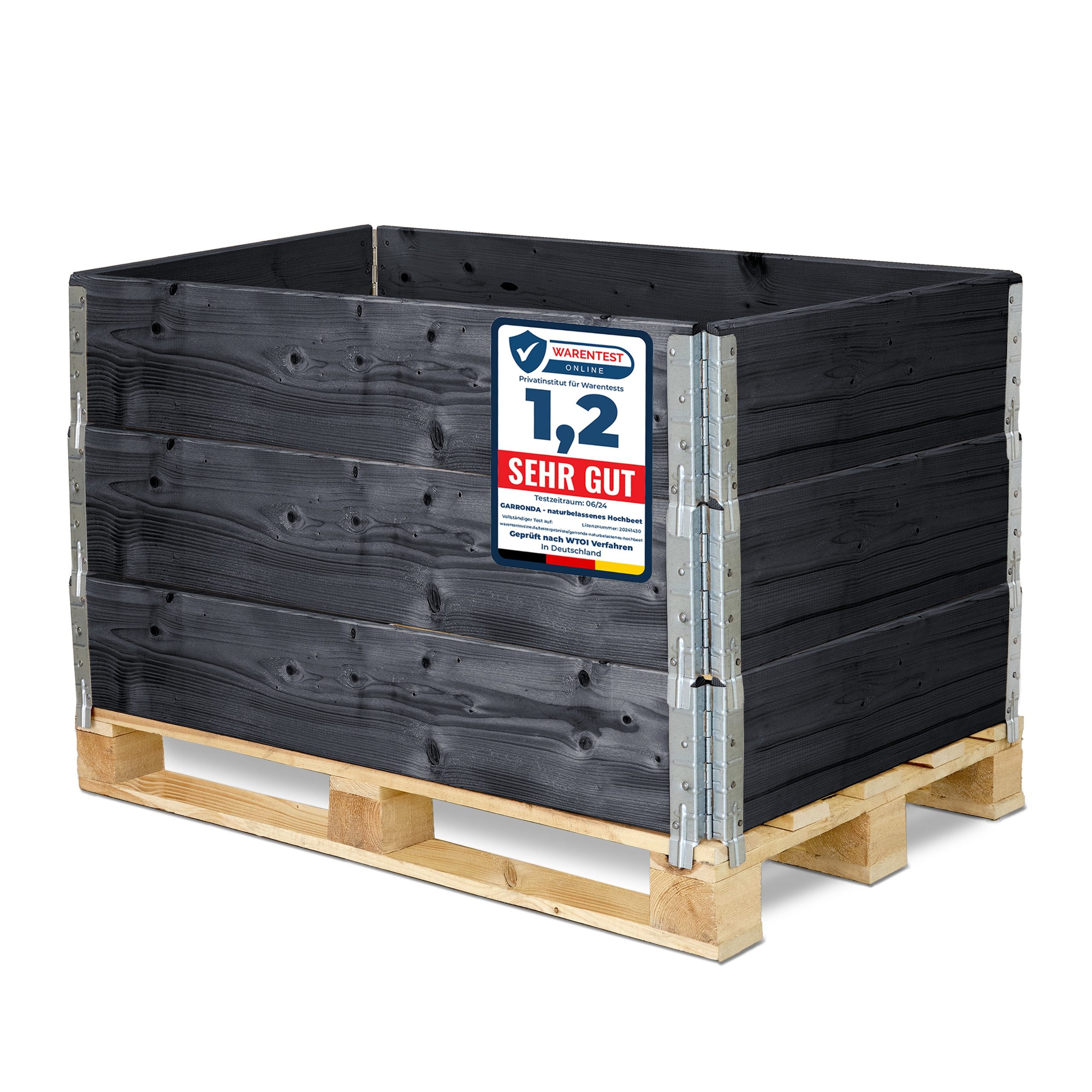 Garronda Auflagenbox Holzaufsatzrahmen für Palette Holzkiste (ohne Palette) günstig online kaufen