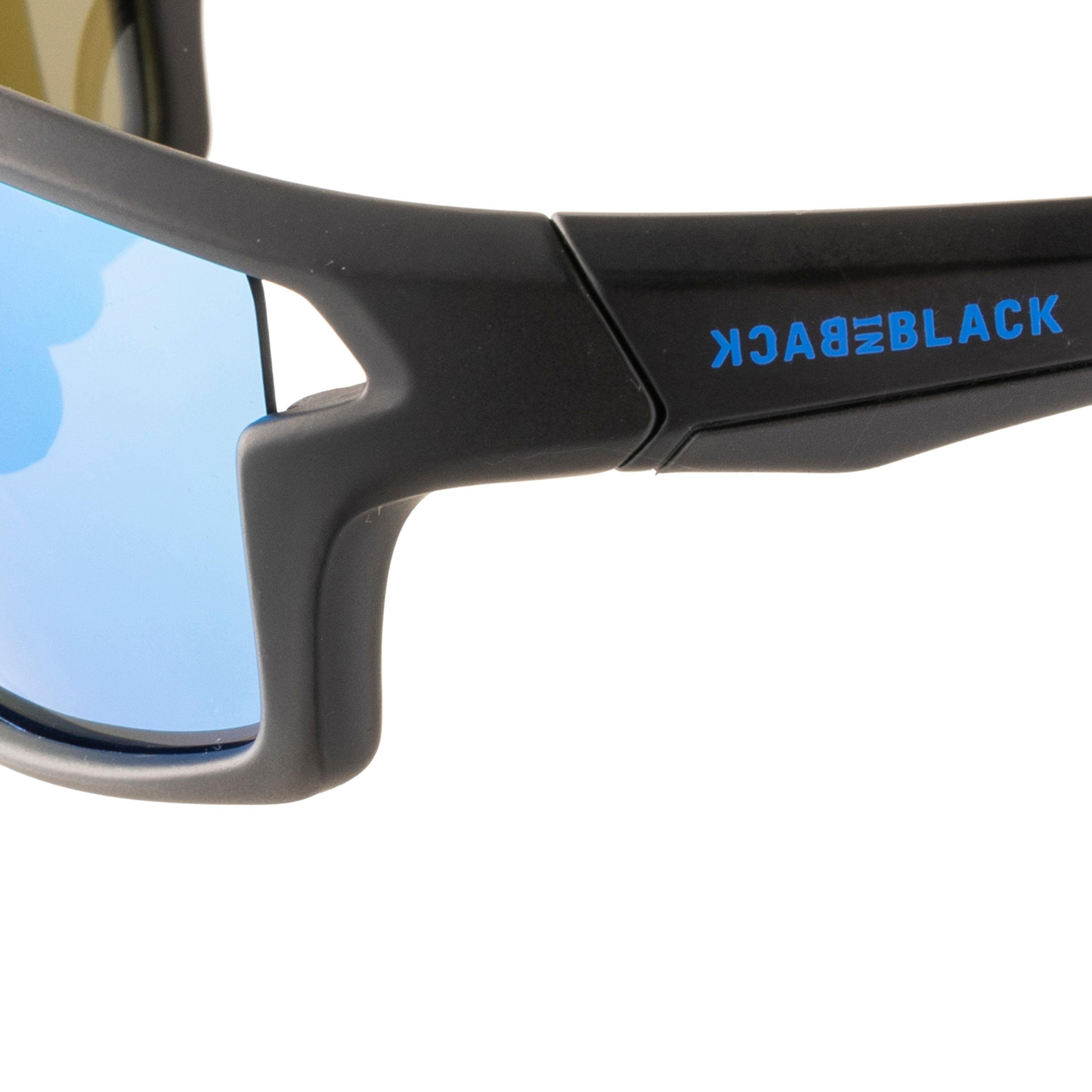 Gläser BLACK Nasensteg,polarisierte Gläser,verspiegelte Eyewear Sonnenbrille BACK IN flexibler