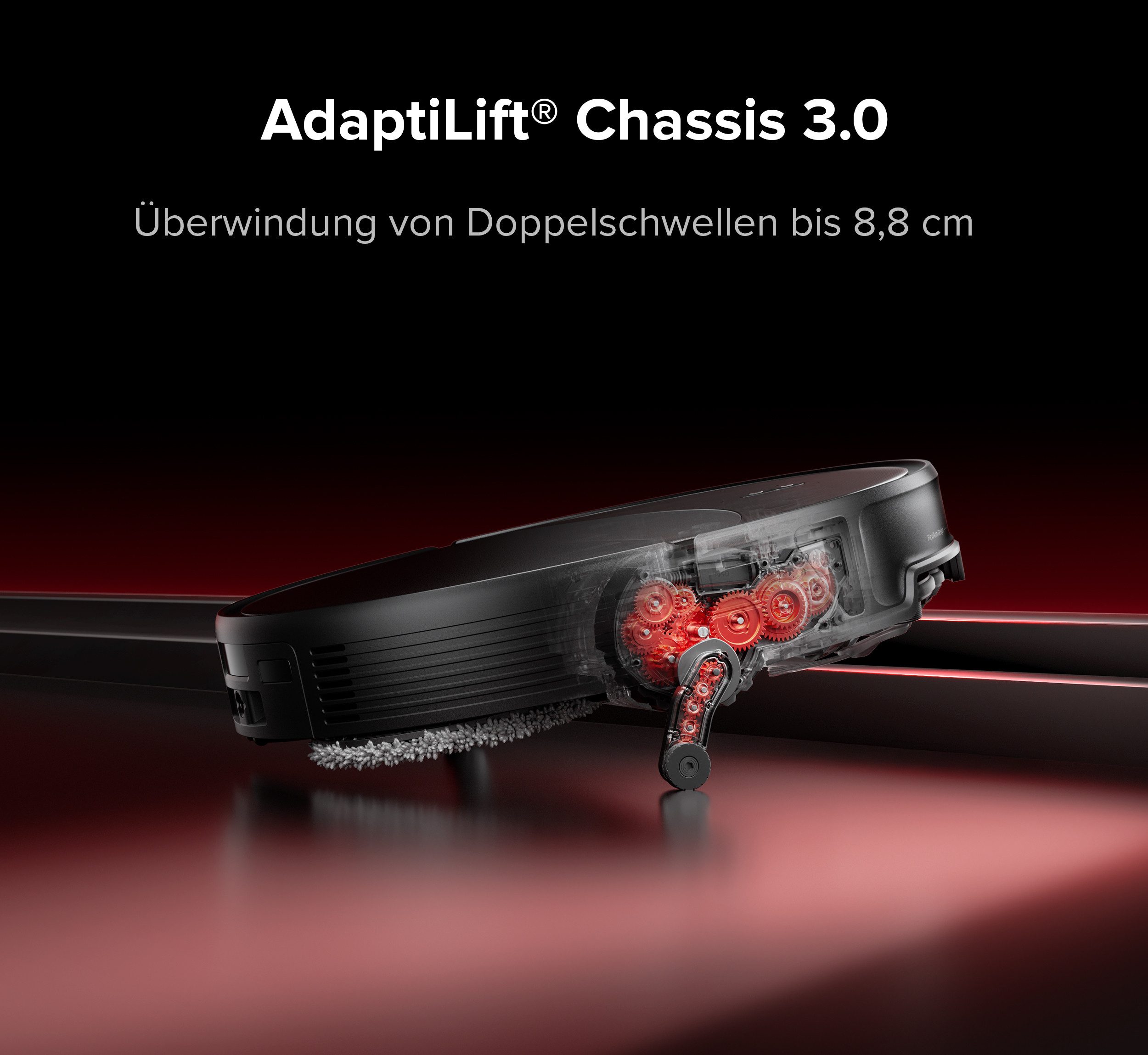 Roborock Saugroboter mit Wischfunktion Saros 20X mit 36.000 Pa Saugkraft & hohem Wischdruck, 65 W, beutellos, Mop-Abnahme, überwindet 8,8cm hohe Schwellen, StarSight2.0 Navigation