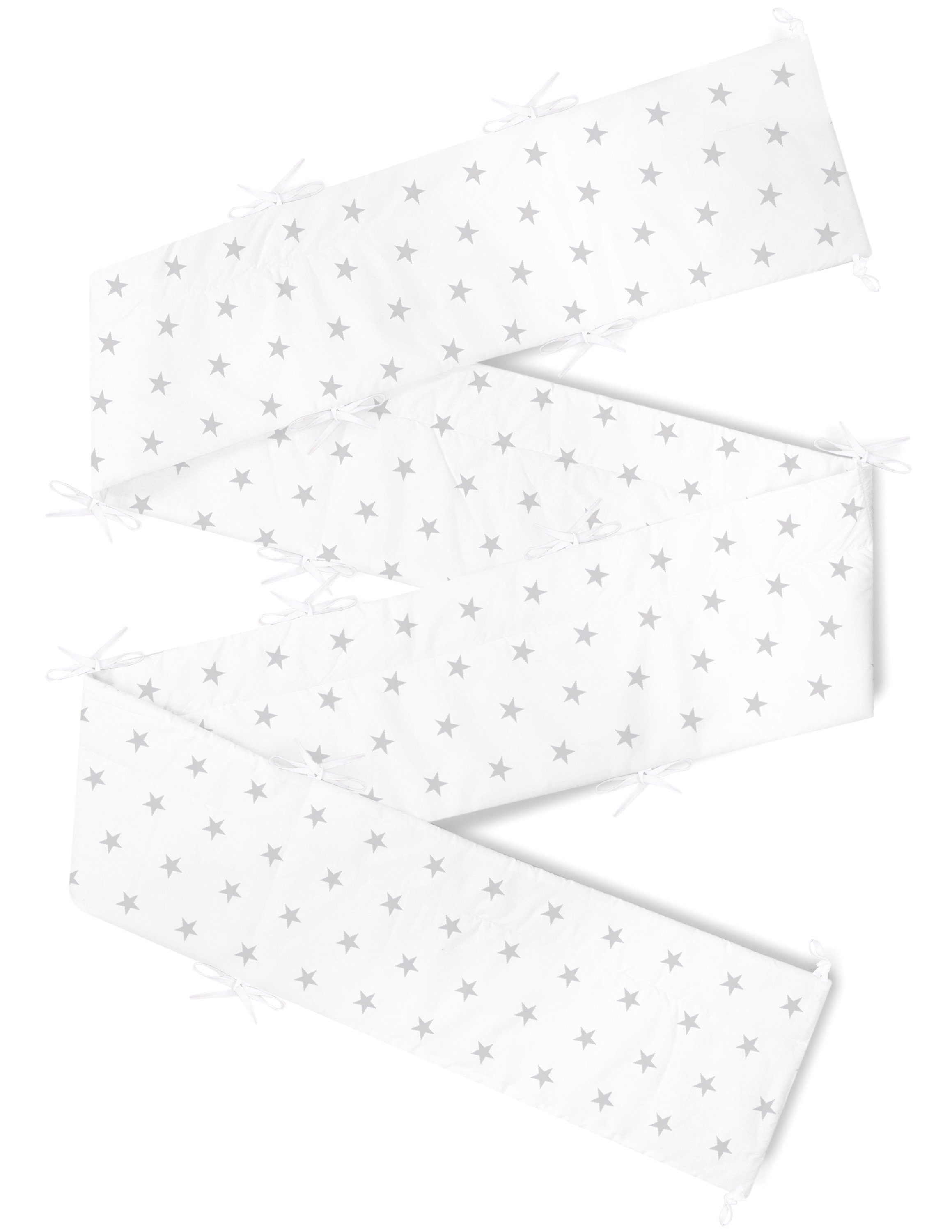 Amilian Bettnestchen Bettumrandung 420x30 cm für Babybett 140 x 70 cm geeignet (rundherum), (Nestchen, Kantenschutz), Bettausstattung