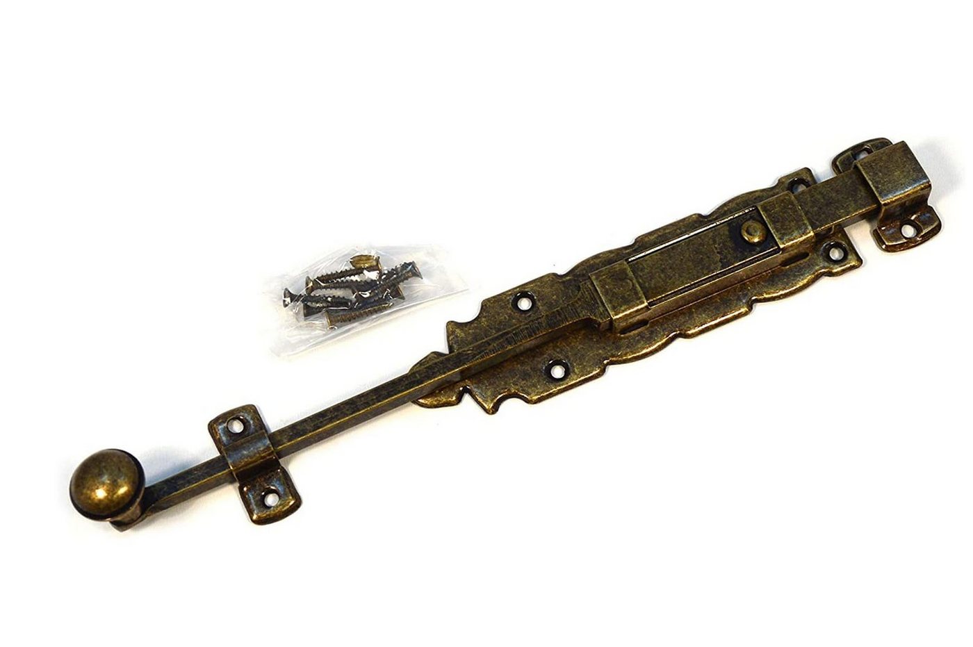 Thumbnail - IHC Türriegel Möbelriegel Türriegel Schubriegel Torschieber Bolzenriegel Alt Gold