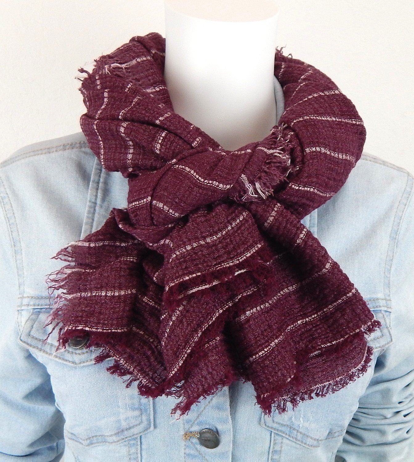 Ella Jonte Modeschal, beere lila weicher Herbst- Winterschal Viskose Rundum günstig online kaufen