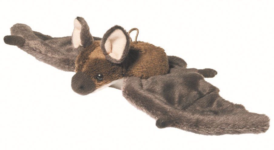 Teddy Hermann® Kuscheltier Fledermaus dunkelbraun, 24 cm, zum Teil aus recyceltem Material