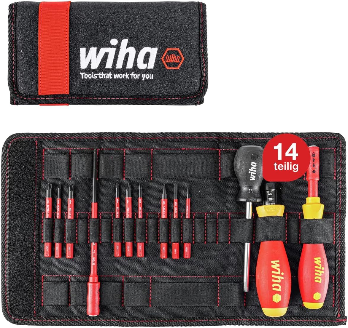 Wiha Schraubendreher TorqueVario-S (40674) - 14 tlg., (14 St)