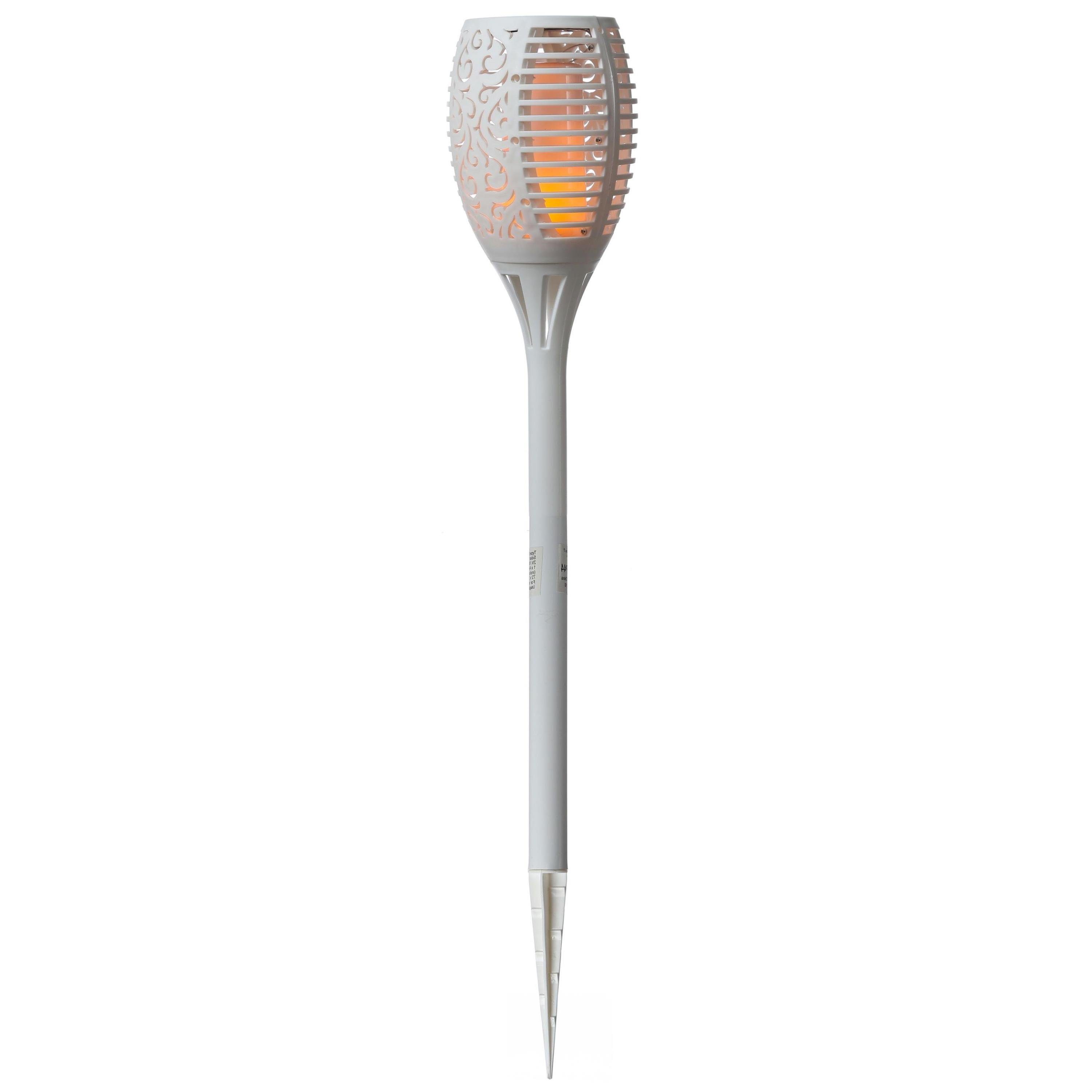 LED Gartenfackel LED Solar Garten Fackel Feuereffekt 79cm Wegleuchte Solarleuchte 1Stk.