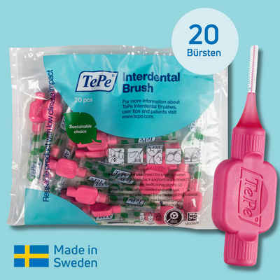 TePe Interdentalbürsten Original Zahnreinigungsstäbchen aus Schweden, Effiziente Zahnpflege, ISO-Größe 0, 20 Stk.
