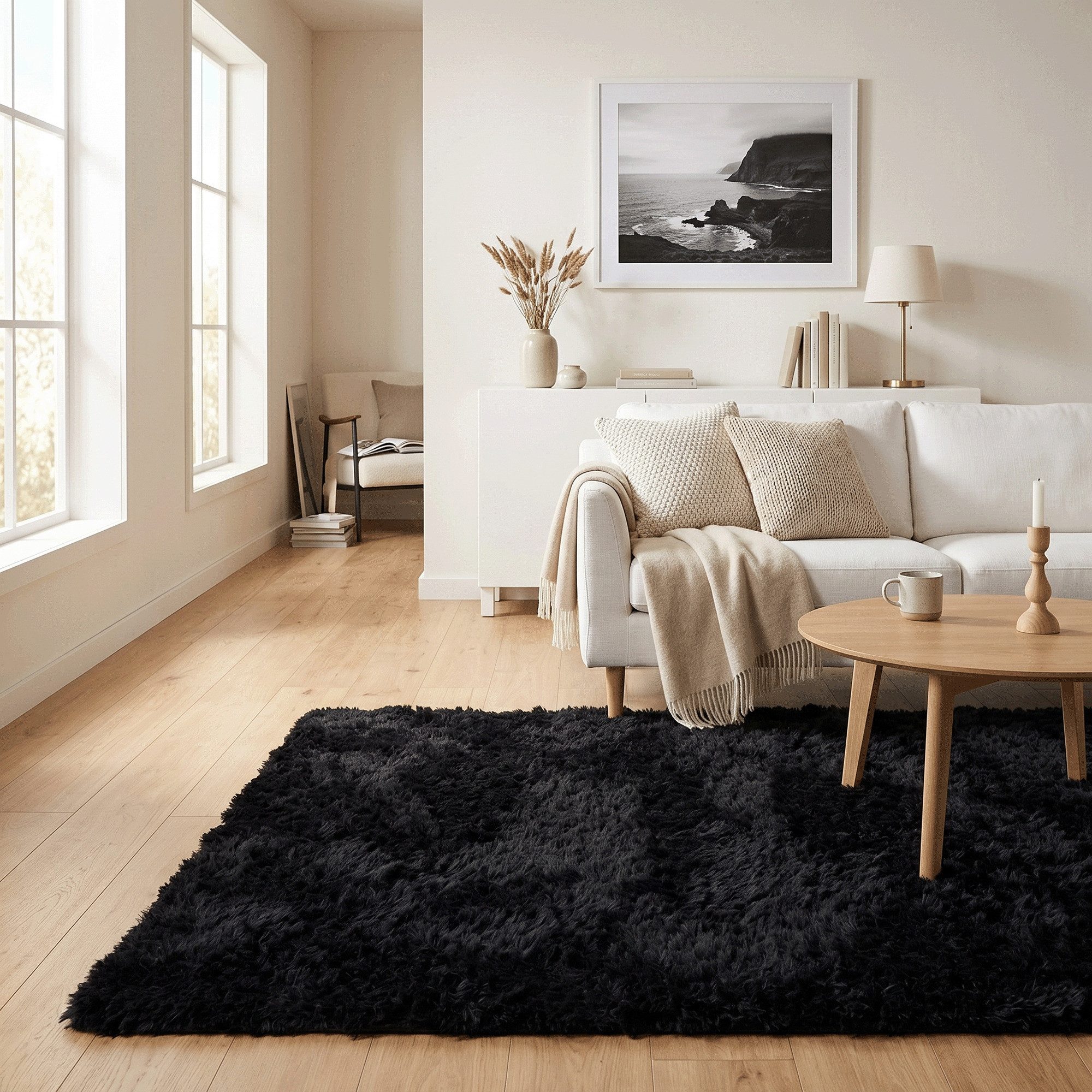 Pergamon Hochflor-Teppich Hochflor Shaggy Teppich Fluffy, Rechteckig, Höhe: 40 mm