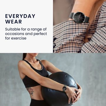 kwmobile Uhrenarmband Armband für Fitbit Charge 5, Nylon Fitnesstracker Sportarmband Band - Innenmaße von