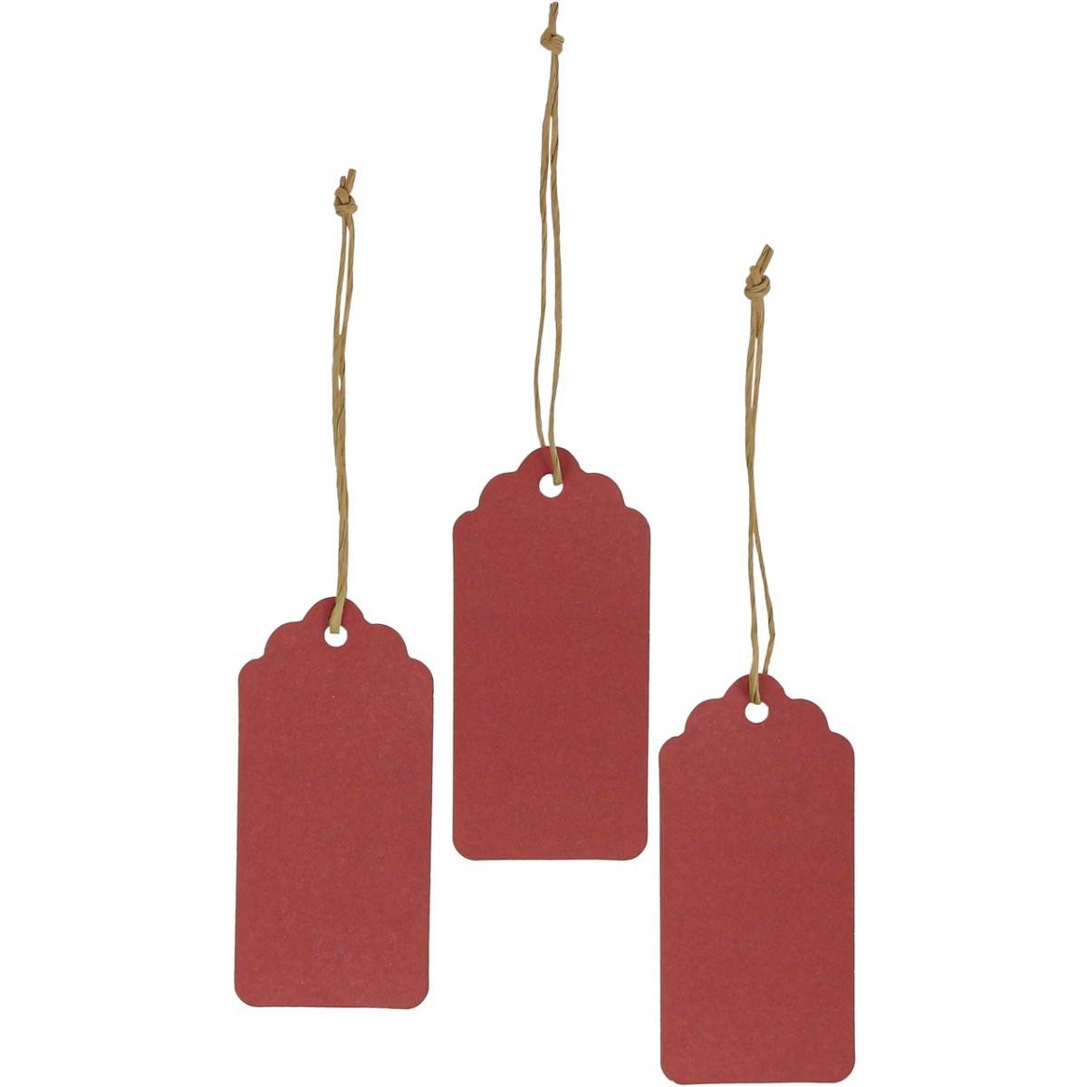 Florists Products Grußkarten Festliche Geschenkanhänger Weihnachten mit Grußbotschaft, 100 Stück