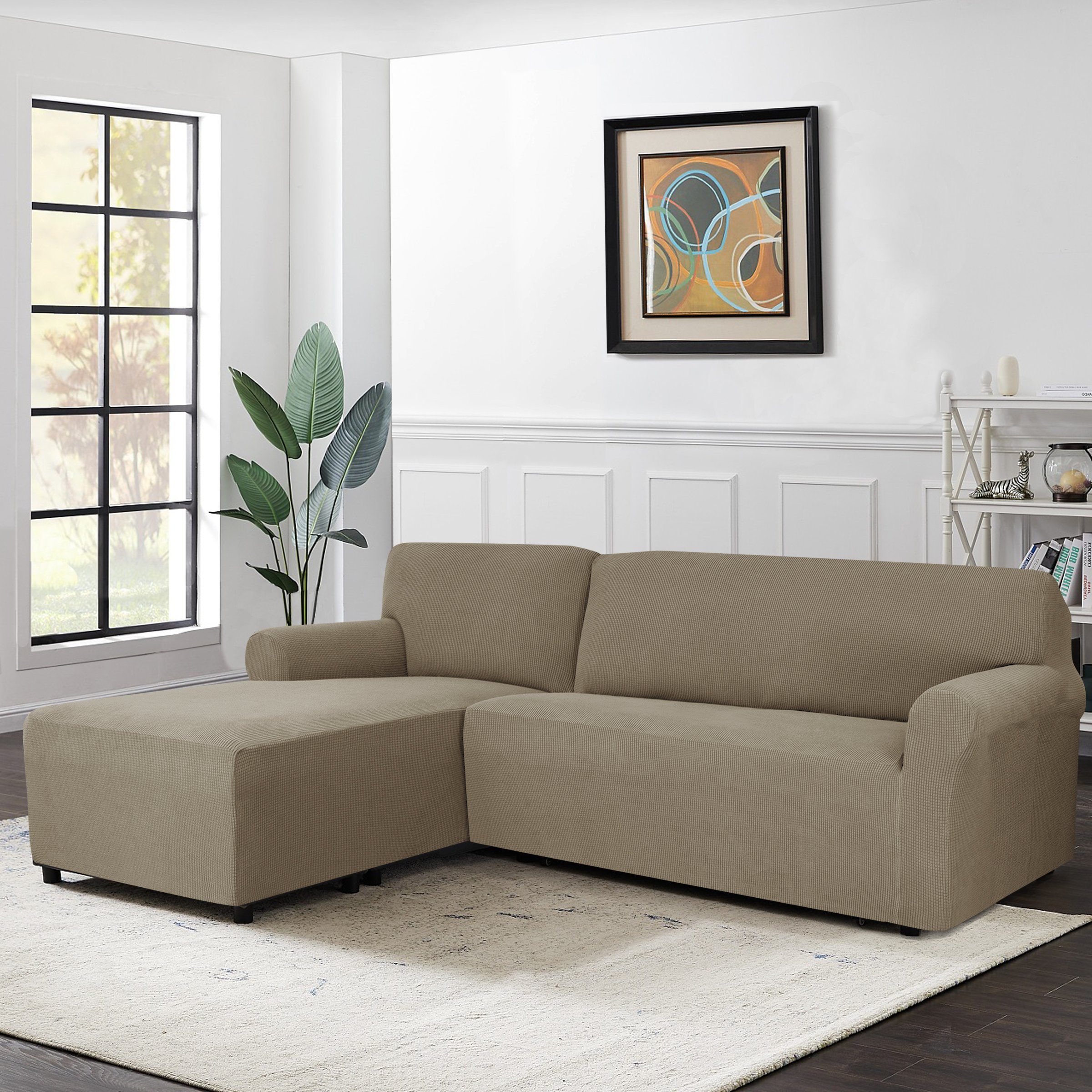 Sofahusse »CHUNYI Elastisch L Form Sofabezug«, CHUNYI, mit leichtern  Struktur-Effekt, Stretchstoffe online kaufen | OTTO