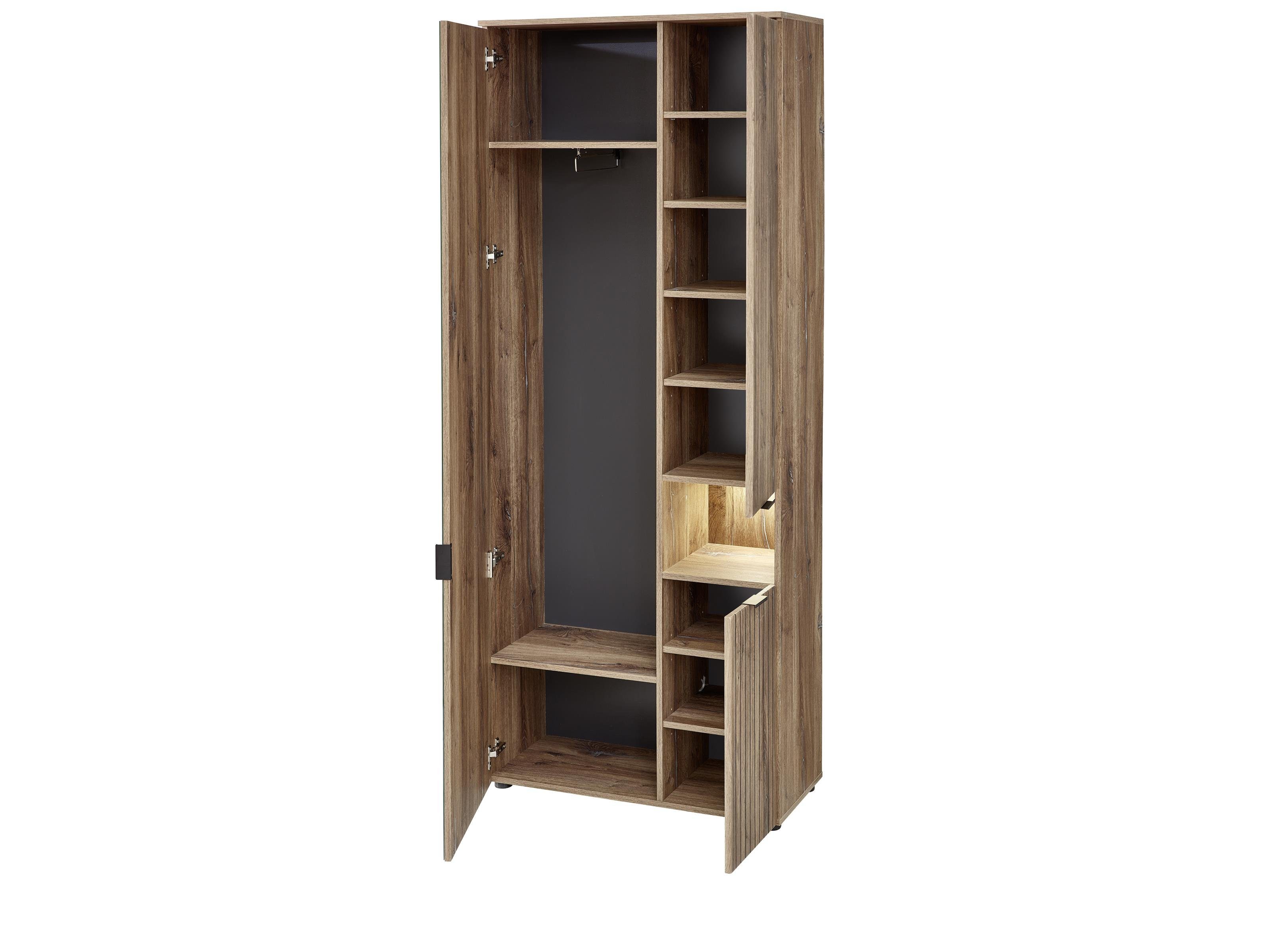 freiraum Garderobenschrank Lydias 82 x 204 x 38 cm (B/H/T)