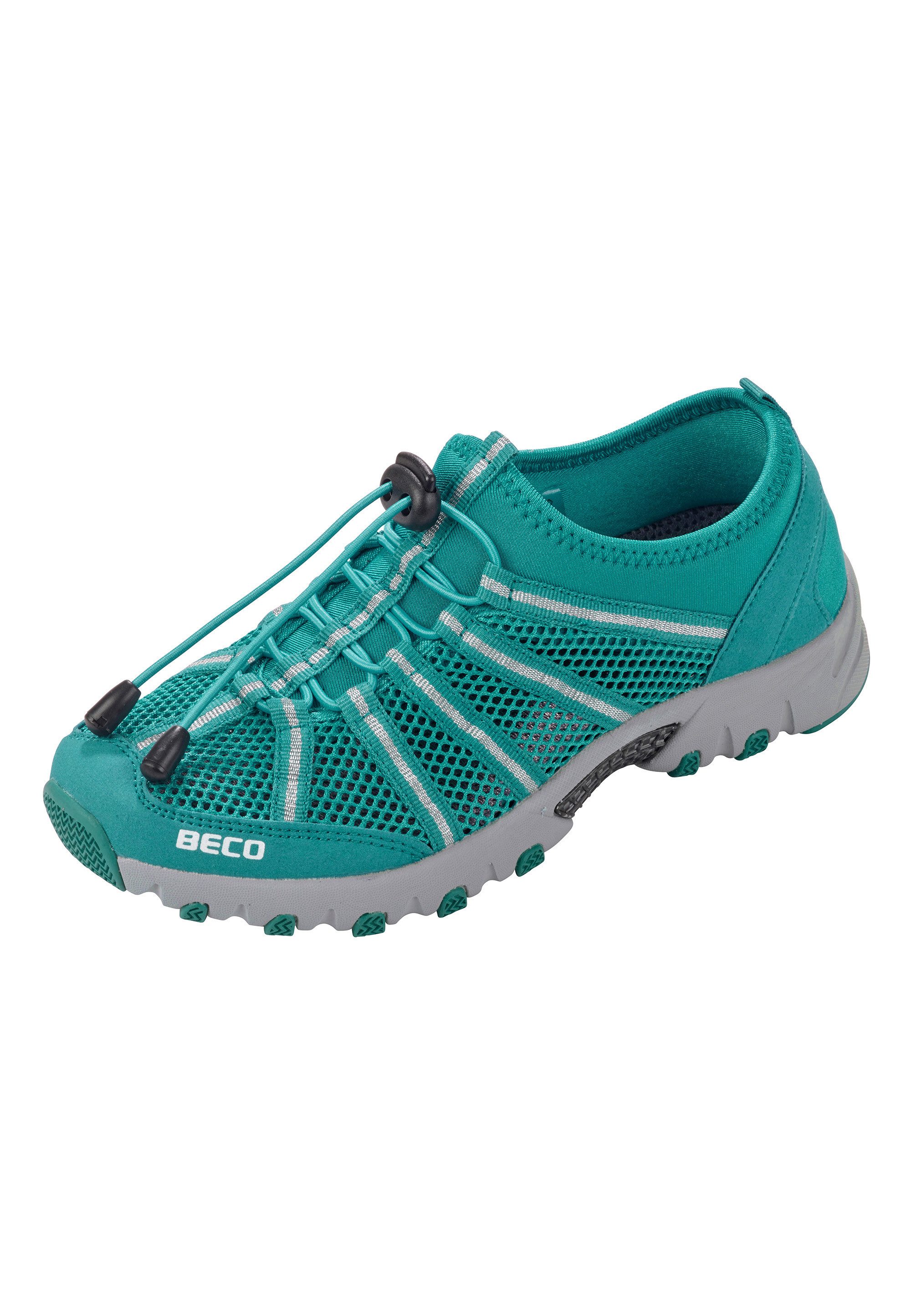 Beco Beermann BEactive Aqua Fitness Trainers Badeschuh mit Bungee-Schnürung und Wasserablauf