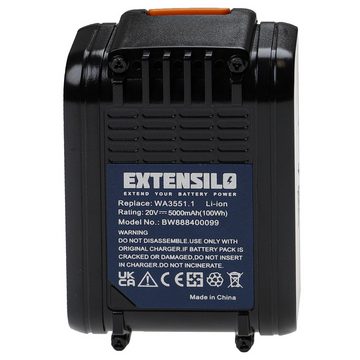 Extensilo passend für AL-KO 34.8 Li lawn mover, CSA 2020 (113538), GT 2000 Akku 5000 mAh