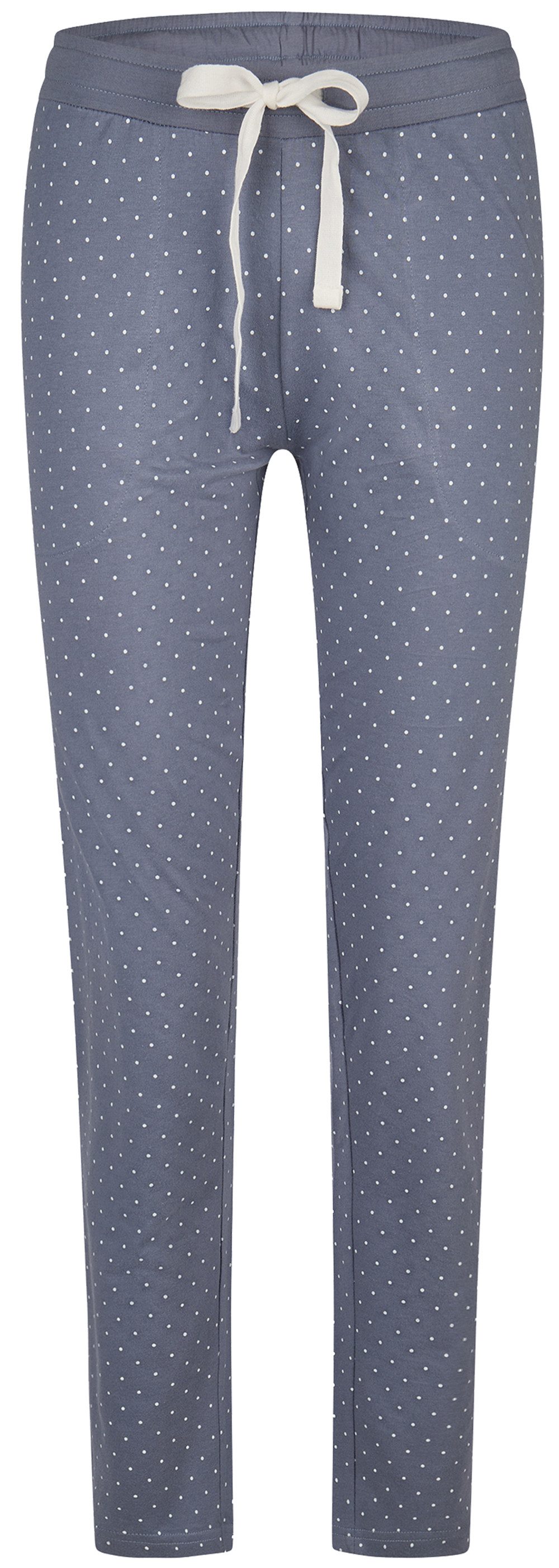 By Louise Pyjamahose Mix & Match (Set, 1-tlg., 1-teilig) Damen Schlafhose lang Relaxhose Homewearhose Baumwolle