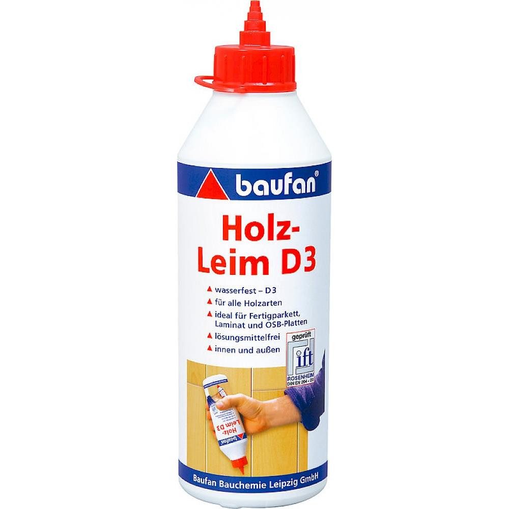 baufan® Bastelkleber Holz-Leim wasserfest D3 Holzleim Holzkleber