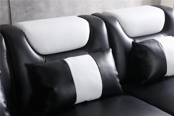JVmoebel Ecksofa Relax Couchen L Form Shape Sofa Couch Beleuchtet Wohnlandschaft Sofas