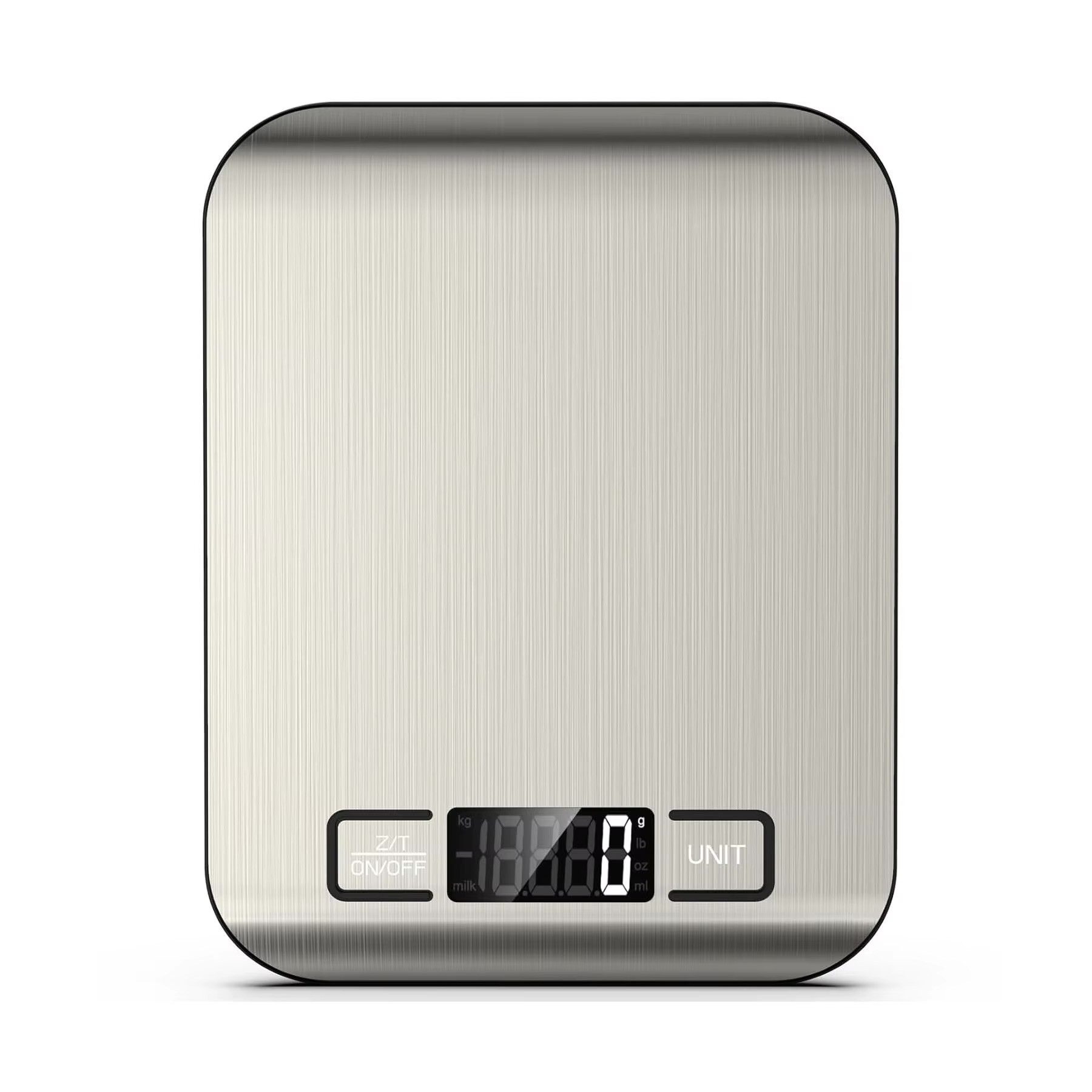 Revinta Küchenwaage Küchenwaage digital Edelstahl LCD Anzeige 10kg 1g elektronische Waage