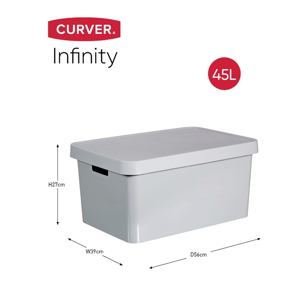 Curver Aufbewahrungsbox Curver 240659 Kunststoffbox INFINITY (B x H x T) 56 günstig online kaufen