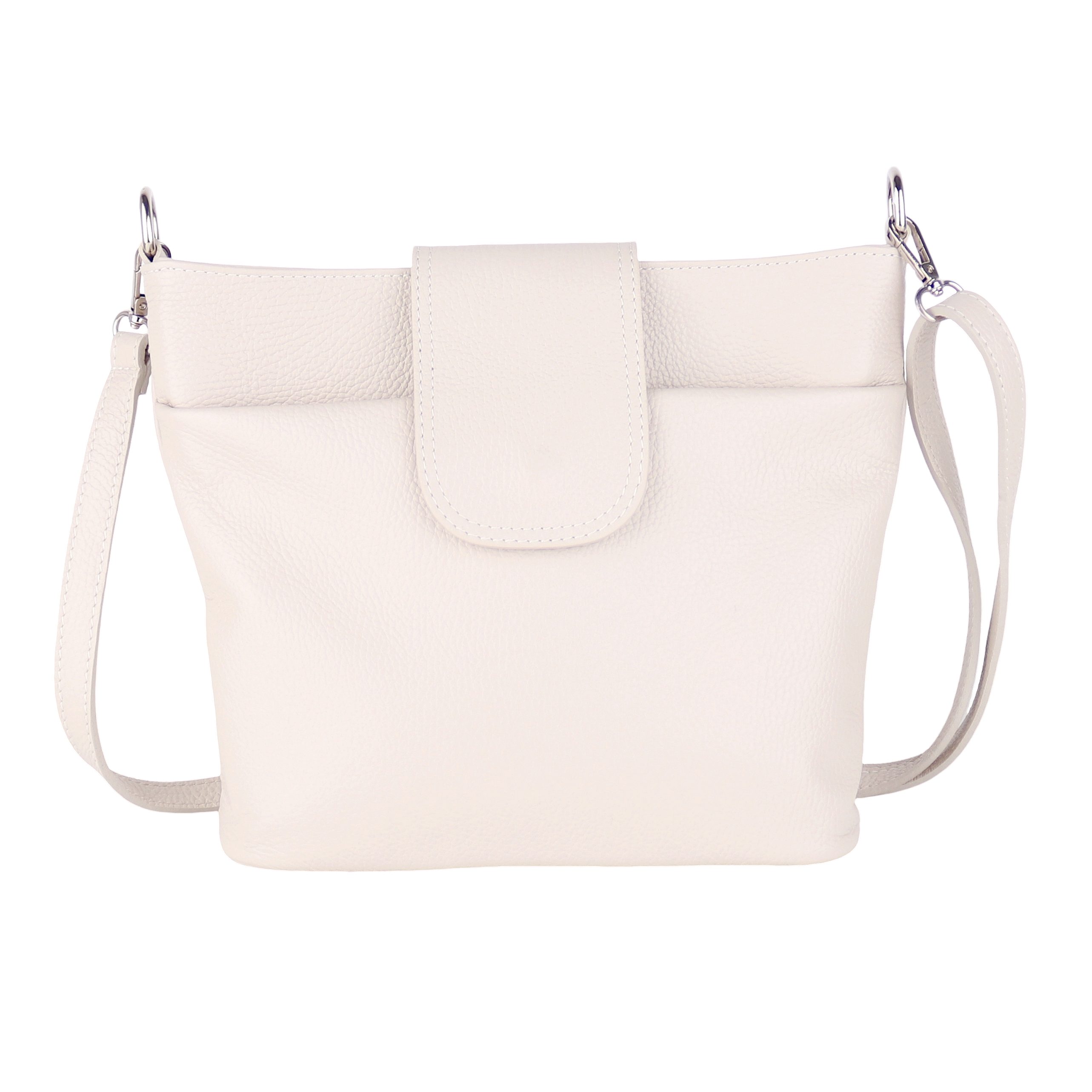 Umhängetasche Damen, Crossbody Bag, Echtleder Made in Italy