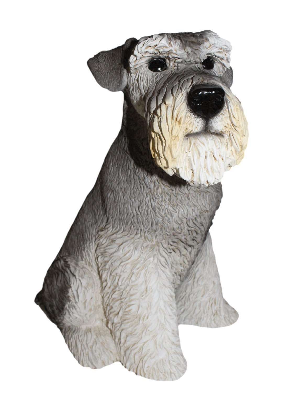 Castagna Tierfigur Hundefigur Figur H Resin Schnauzer cm Deko Castagna sitzend Hund aus 32 Kollektion Mittelschnauzer