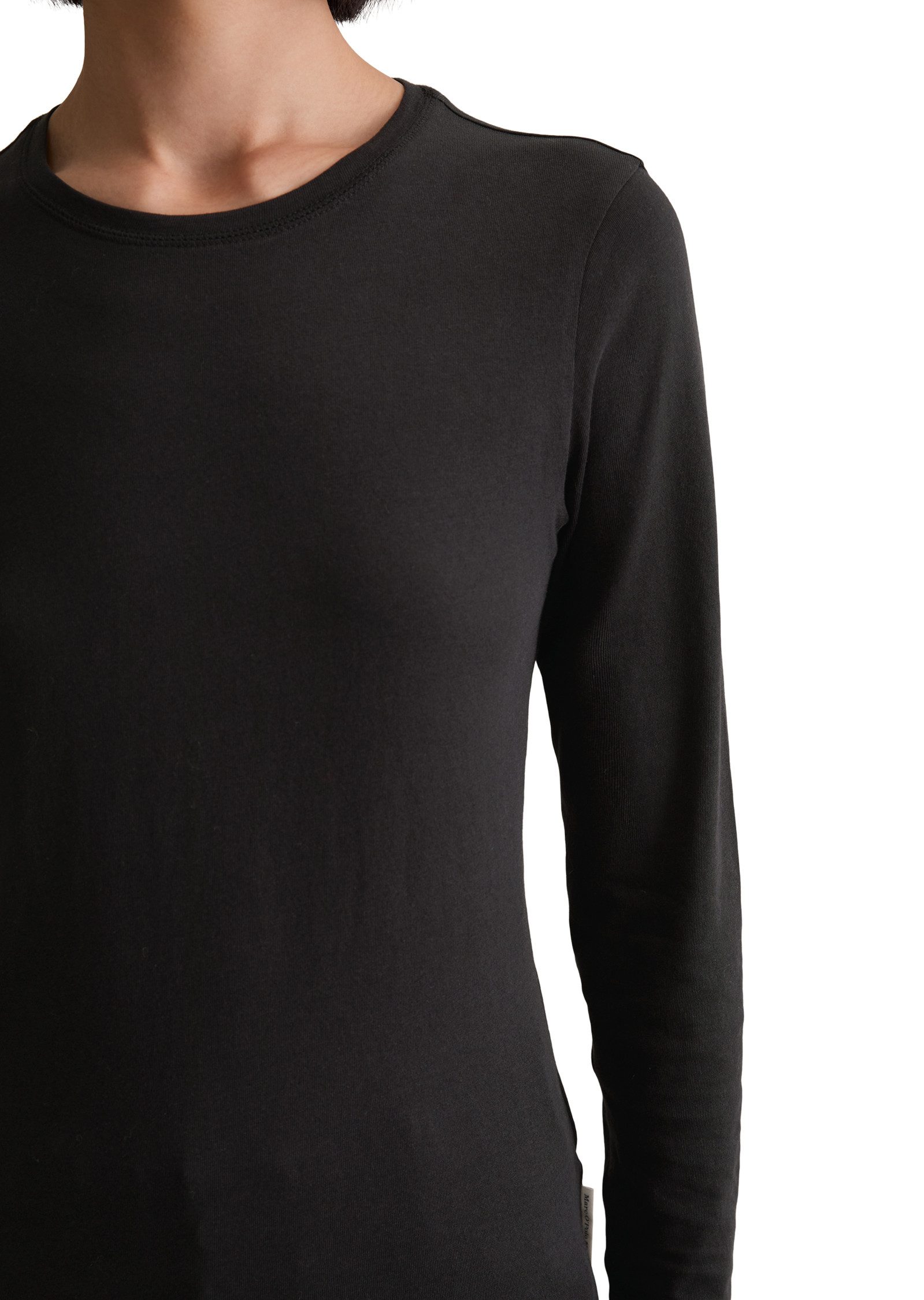 Marc O'Polo DENIM Longsleeve slim fit aus softem Bio-Baumwoll-Mix