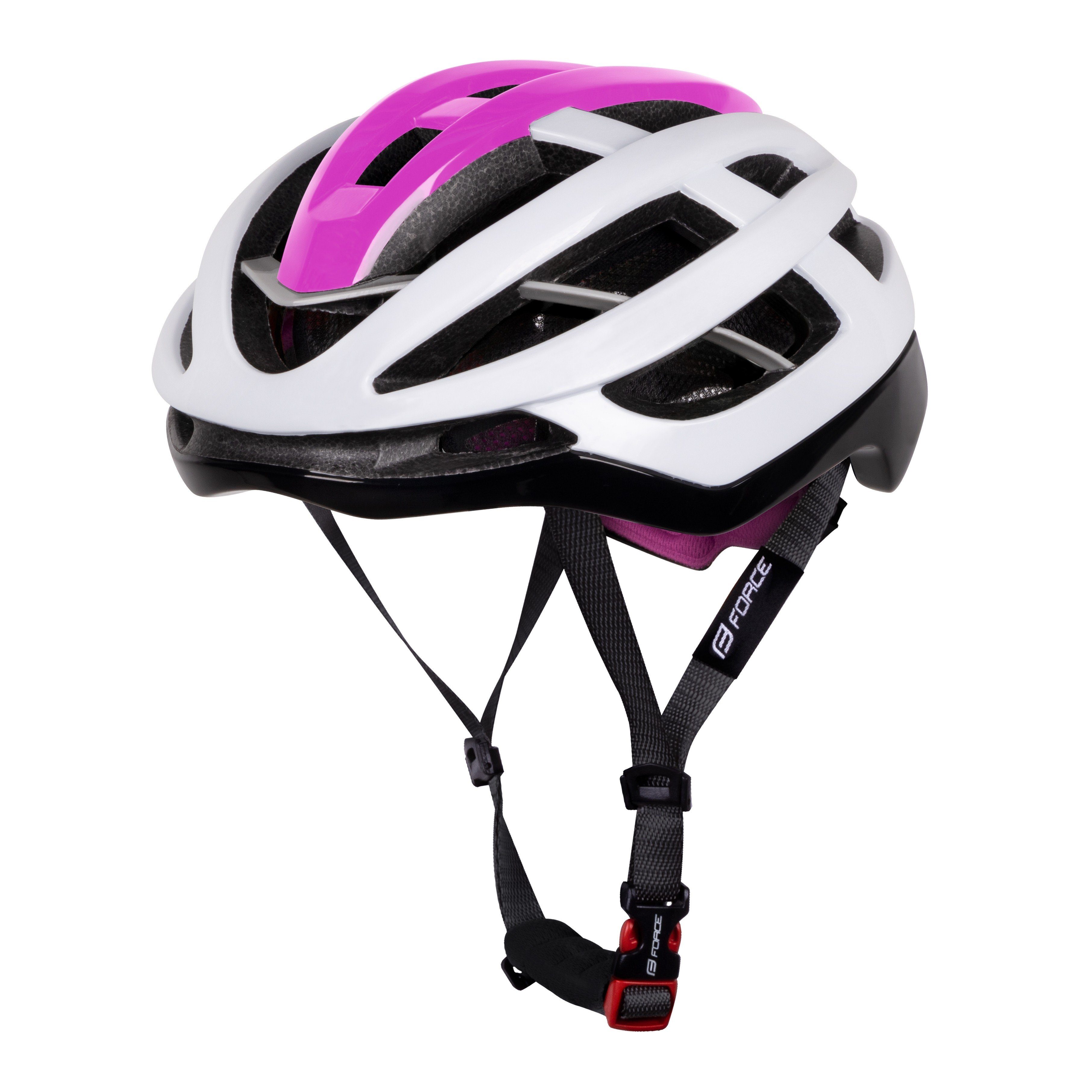 FORCE Fahrradhelm Helm FORCE LYNX weiss-pink Gr S-M %%Sale%%