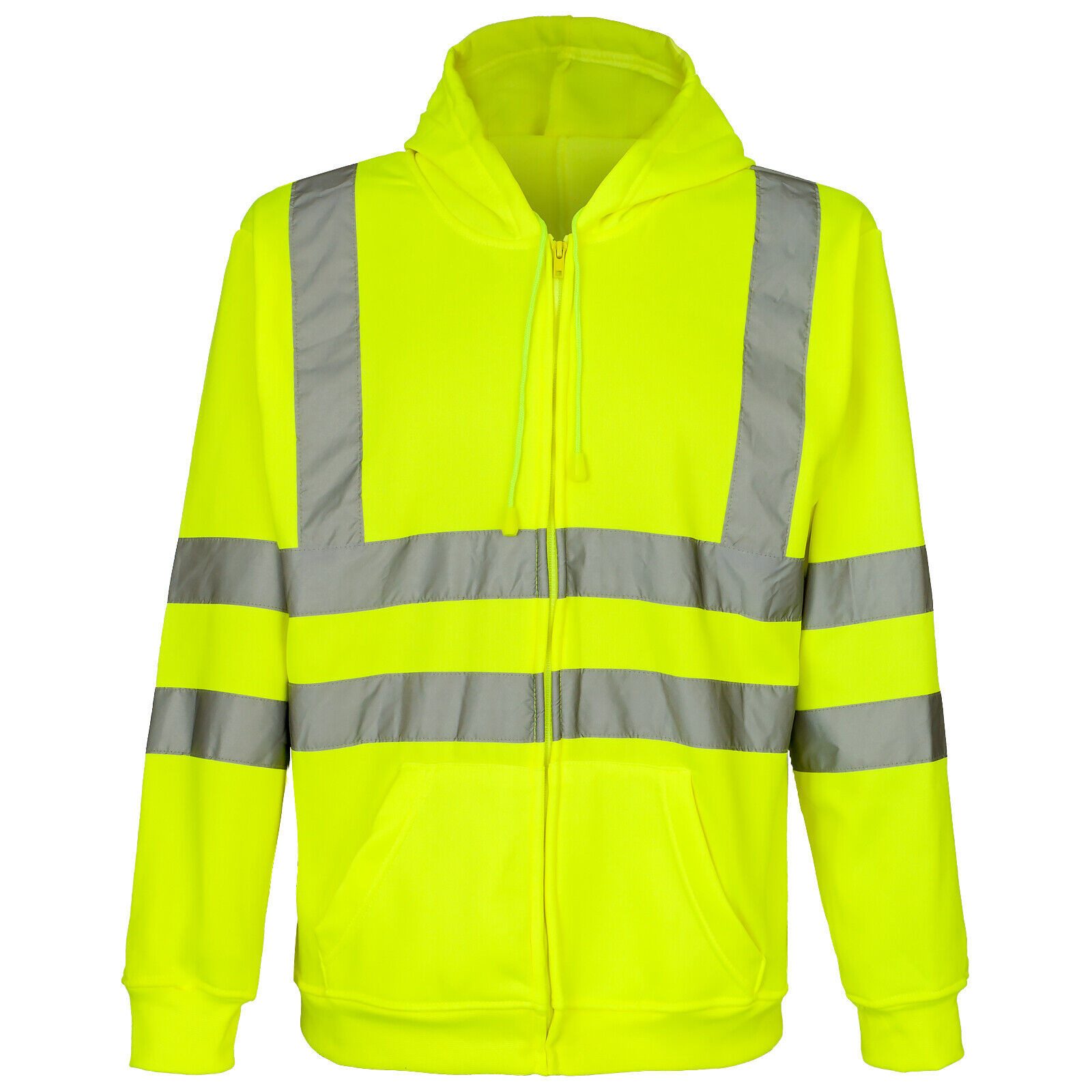 Consorte Arbeitsjacke Pullover Warnschutzpullover Pulli Warnschutz Sweatshirt Gelb Kaputze