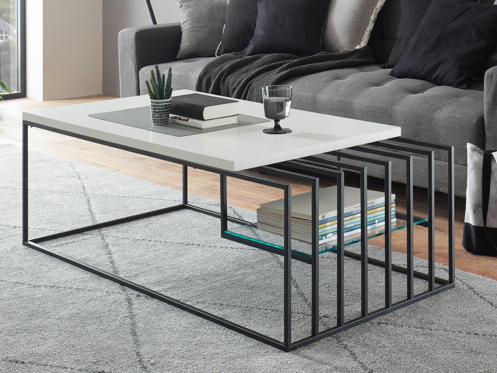 möbelando Couchtisch Jurien Bay, 120 x 40 x 60 cm (B/H/T) günstig online kaufen