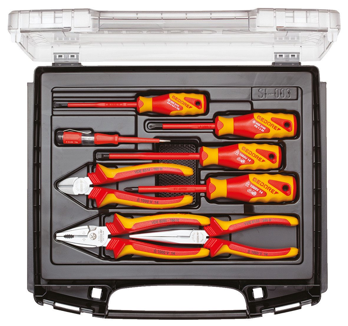 Gedore Zangenset 1101-003 VDE VDE-Werkzeugsatz 8-teilig in i-BOXX 72