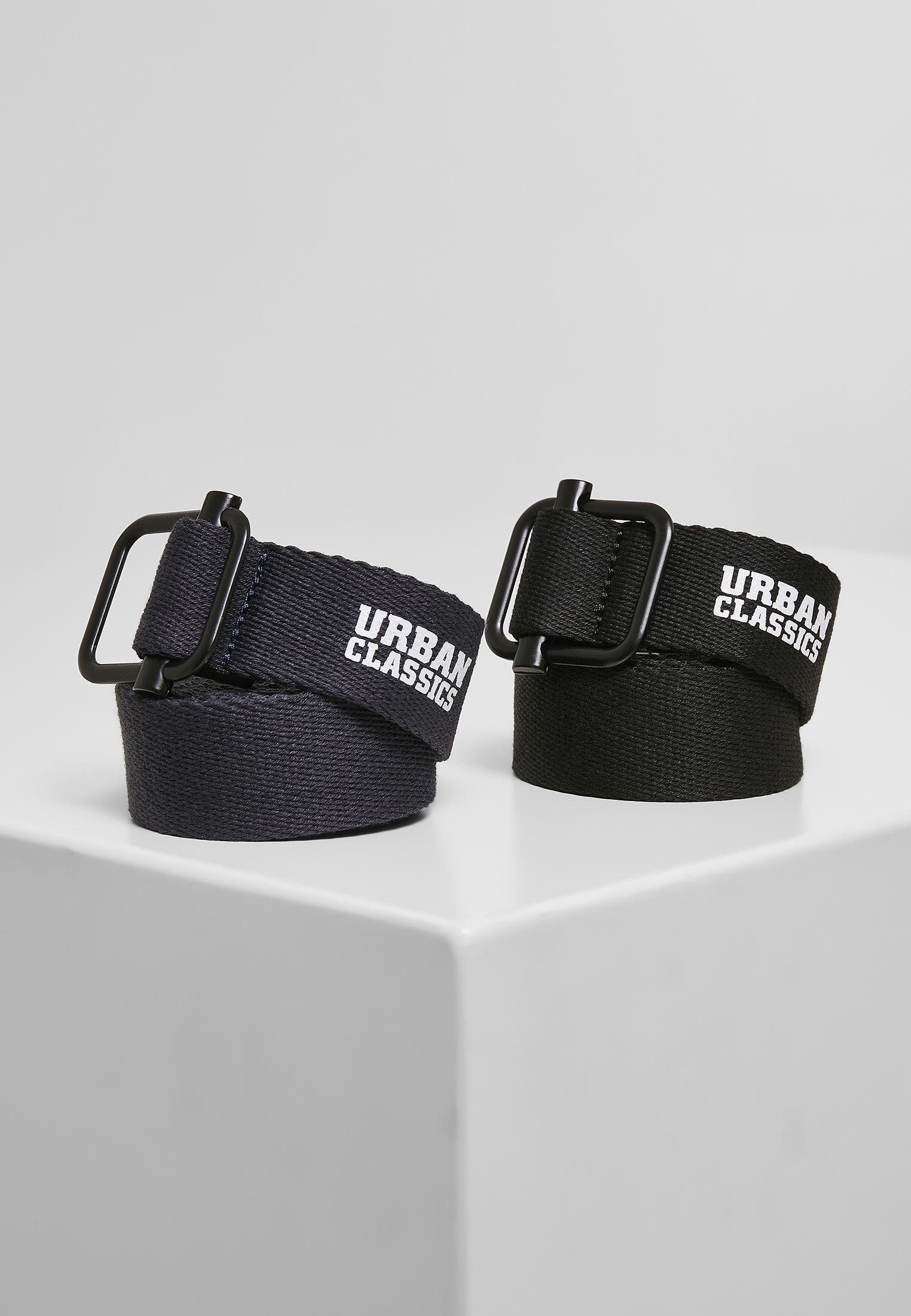 URBAN CLASSICS Hüftgürtel Industrial Canvas Belt 2-Pack S/M bis L/XL