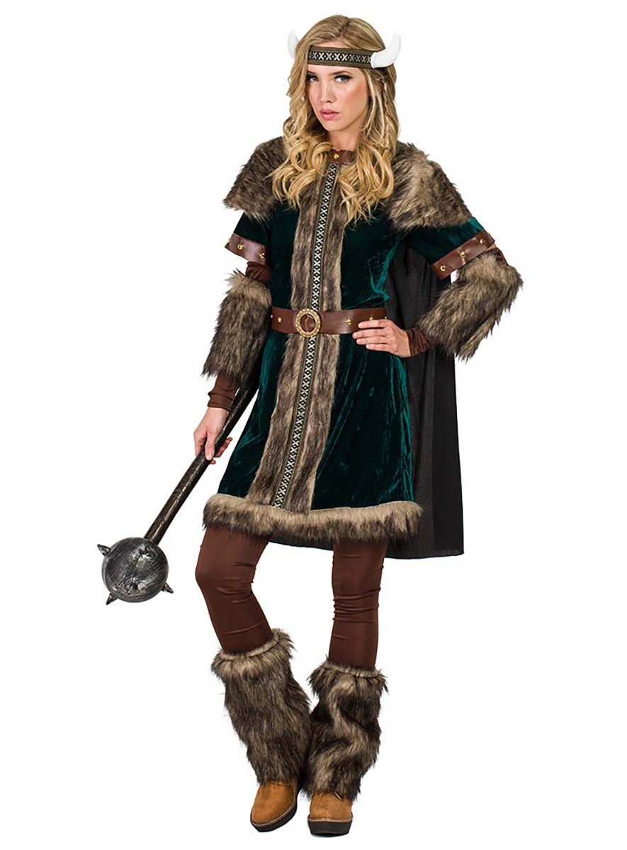 Boland Kostüm Barbarin Kostüm - Fasching Karnevalskostüme Damen, Das perfekte Kostüm zum Drachenzähmen oder Brandschatzen!