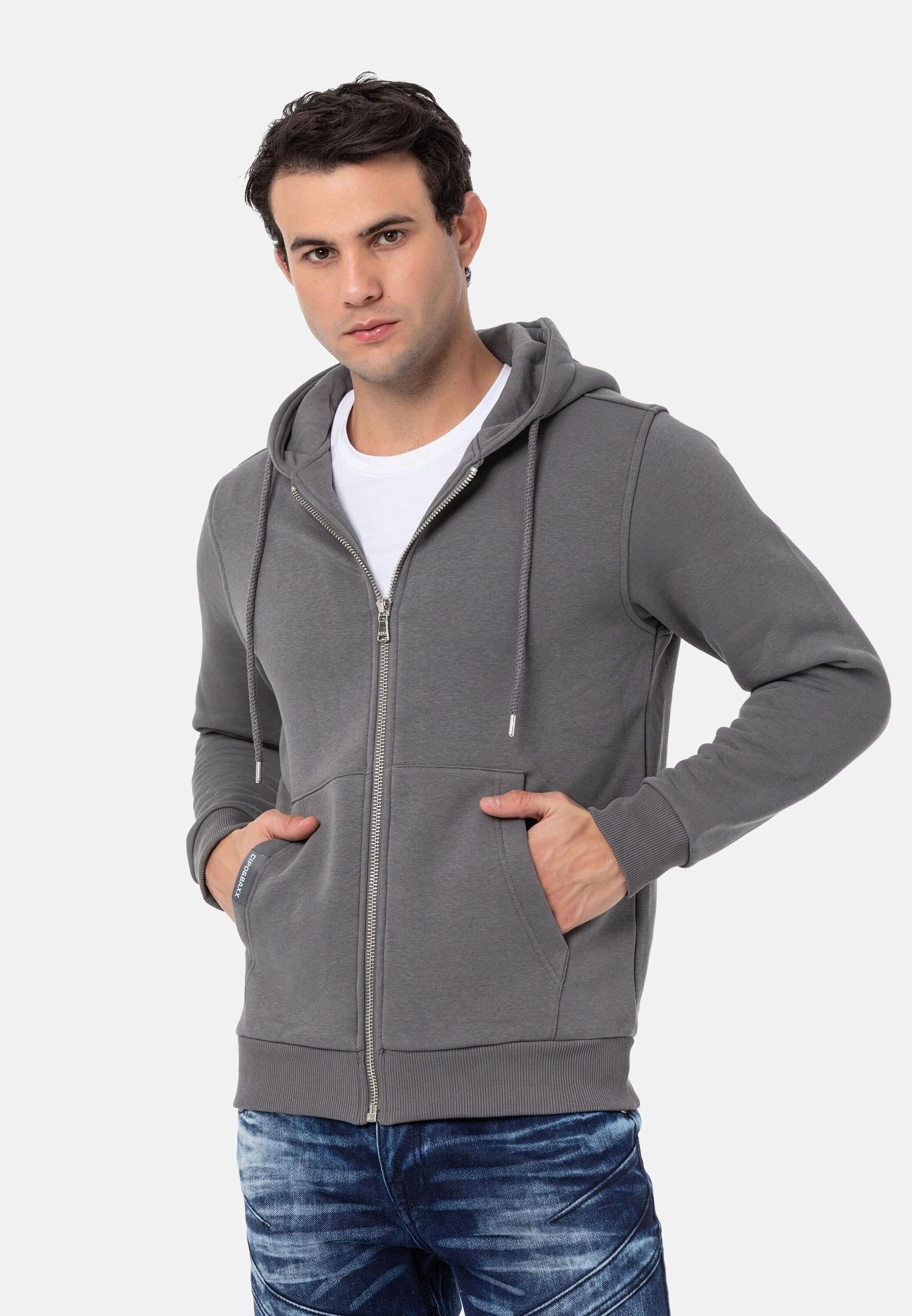 Cipo & Baxx Sweatjacke Jacken (1-tlg) mit Kapuze, CL556 – Bild 5 von 5