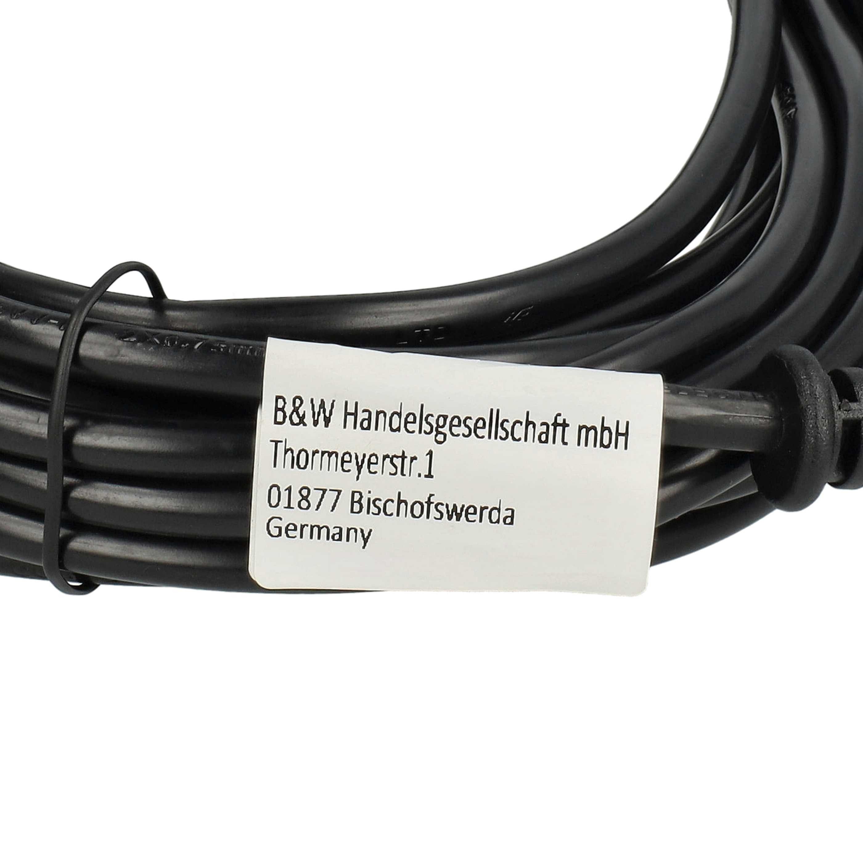vhbw passend für Thomas INOX-Serie Staubsauger Stromkabel, Passgenaues Kabel zum Anschließen Ihres Staubsaugers ans Stromnetz für – Bild 5 von 5