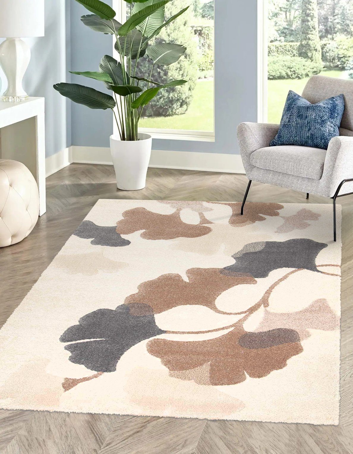 Rikmani Hochflor-Teppich Shaggy Teppich, Flauschiger Teppich 200 x 290 cm Weicher Teppich NAK