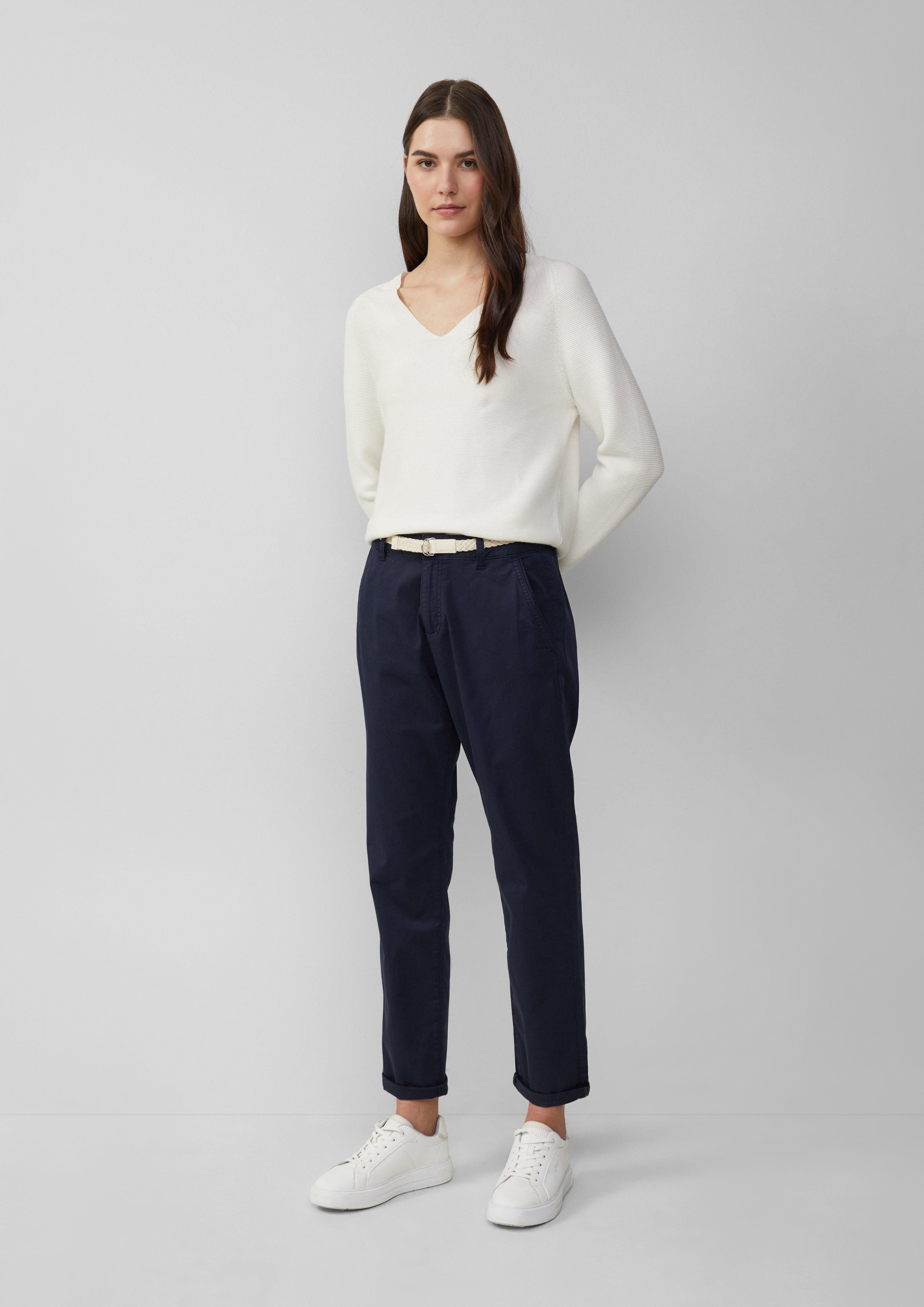 s.Oliver Stoffhose Chino mit geflochtenem Gürtel günstig online kaufen