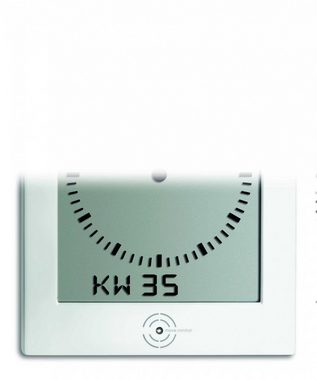 TFA Dostmann Funkwanduhr TFA 60.4506 digitale Uhr mit analogem Zifferblatt und Raumklima DIALOG