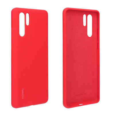 Huawei Handyhülle P30 Pro Silikon Cover Case rot