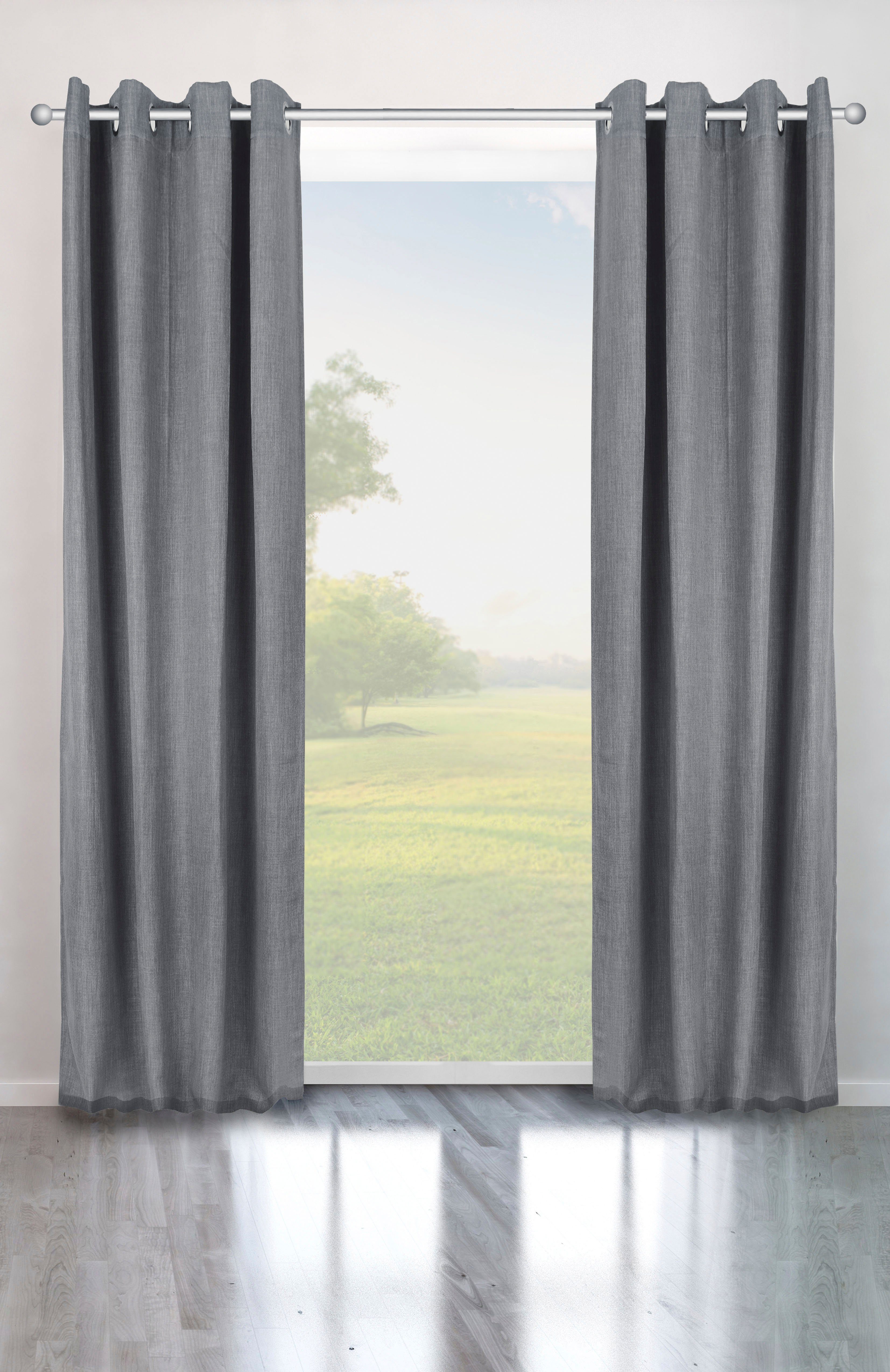 Bruno Banani Verdunkelungsvorhang Bela (1 St), Ösen, verdunkelnd, blickdich günstig online kaufen