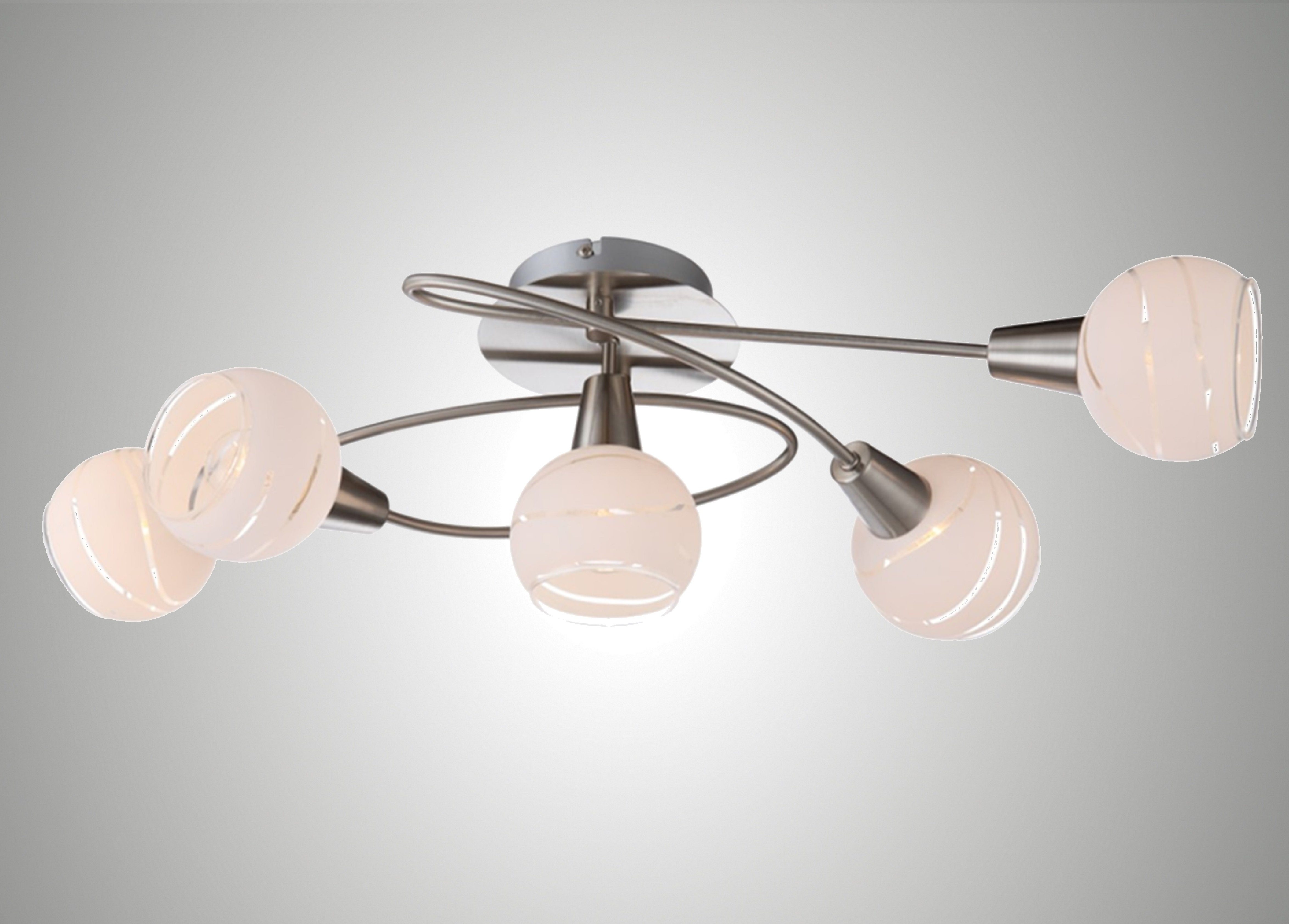 TRANGO LED Deckenleuchte, Dimmfunktion, 5-flammig 1001-52SD günstig online kaufen