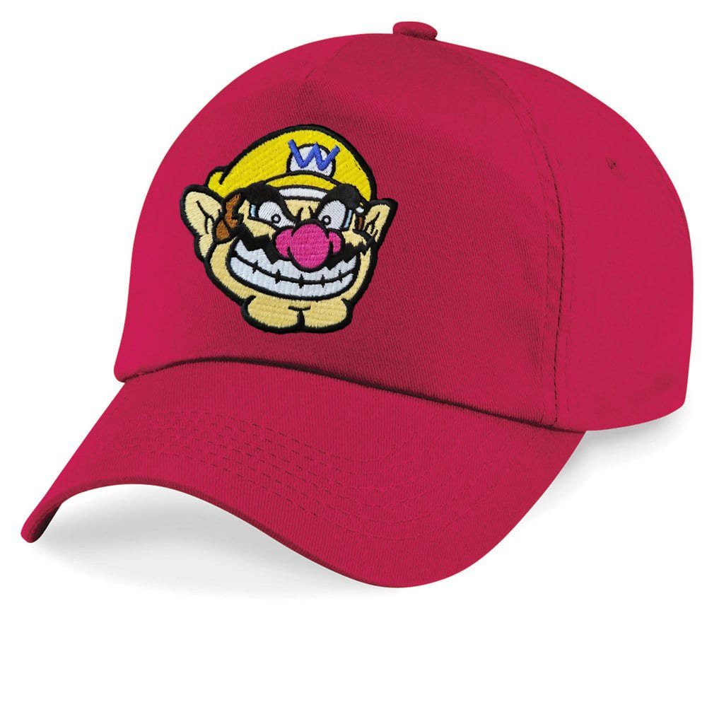 Wario & Rot Kinder Brownie Baseball Cap Patch Mario Stick Peach Blondie Yoshi Super Luigi