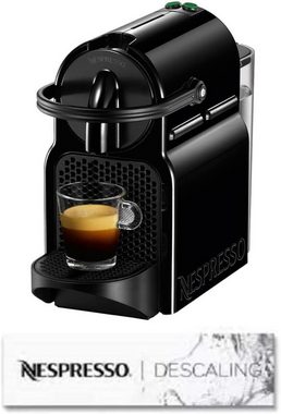 Nespresso Kaffeevollautomat Inissia EN80.B von De'Longhi mit Entkalkungsset 2 x 100 ml, System für Originalkapseln, Wassertank 0,7 l