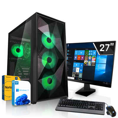 SYSTEMTREFF Gaming-PC-Komplettsystem (27", Intel Core i7 10700F, Nvidia GeForce RTX 3060 12GB GDDR6, 16 GB RAM, 512 GB SSD)