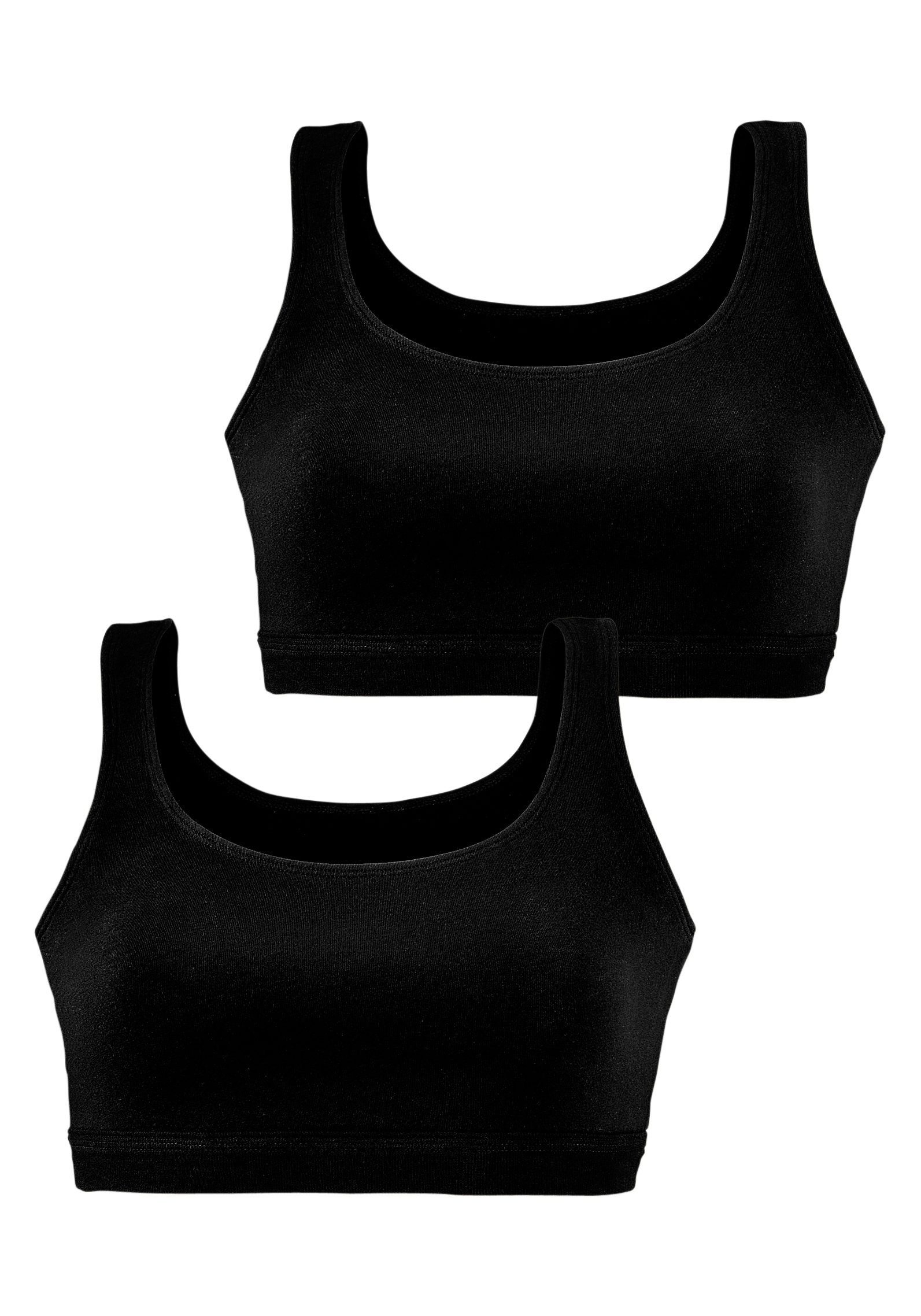petite fleur Bustier (2 Stück) Cup A/B-C/D aus elastischer Baumwoll-Qualität