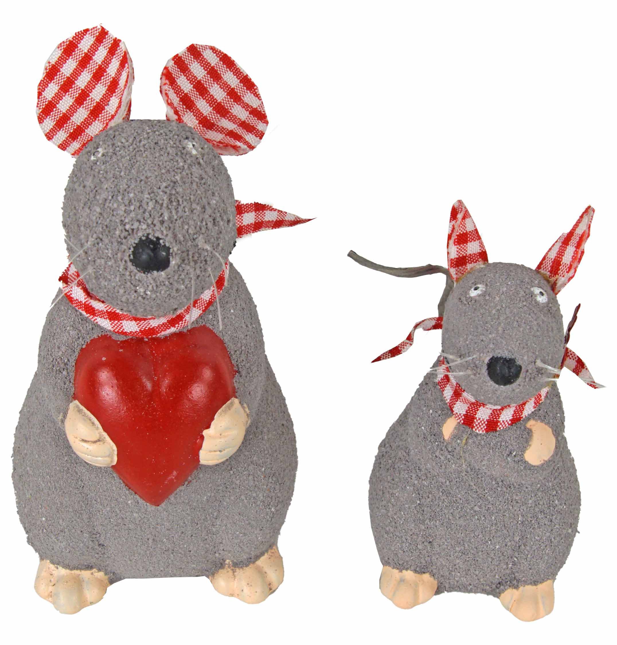 Eurosouvenir Dekofigur Das herzerwärmende Mäuse-Duo „Liebesbote“ (2 St., 2 tlg), Tierfigur