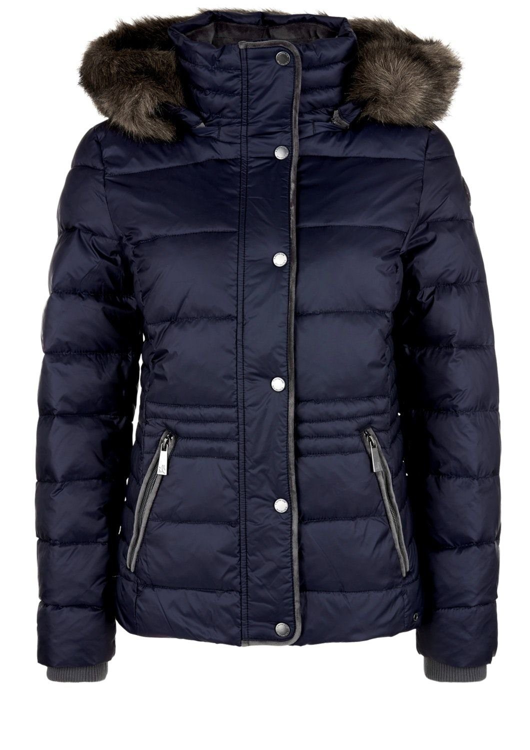 S.Oliver Damen Outdoor Jacke – Elegante Steppjacke Mit Reverskragen, Knöpfen & Innentasche