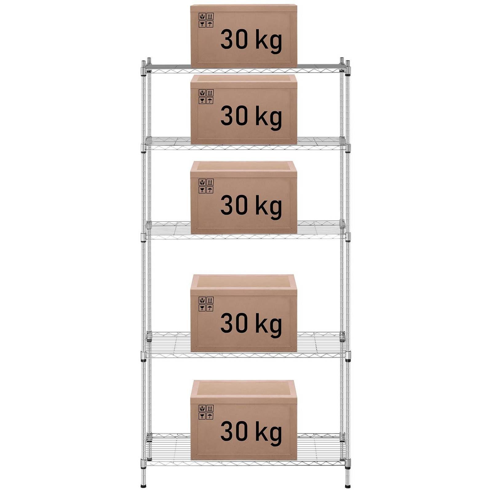 Royal Catering Standregal Metallregal Küchenregal Lastenregal günstig online kaufen