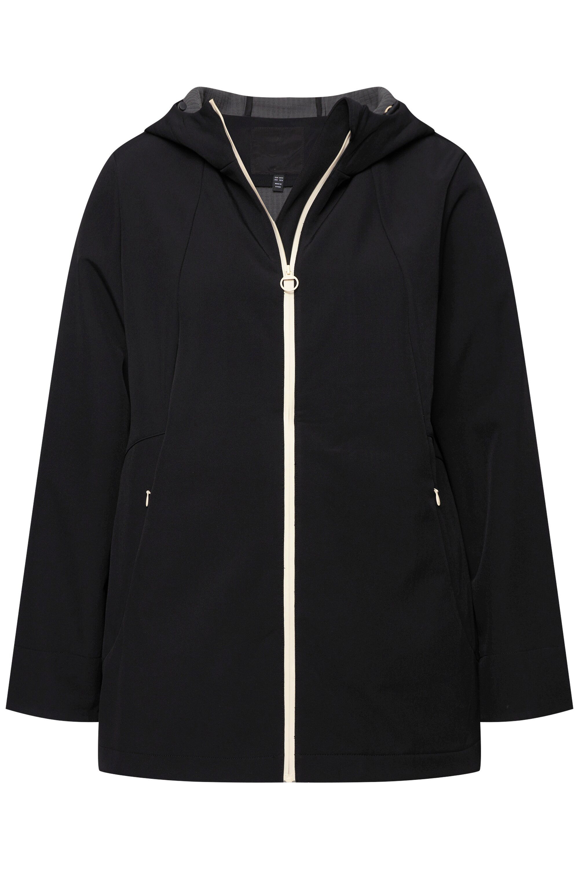 Ulla Popken Softshelljacke HYPRAR Softshelljacke wasserabweisend Kapuze günstig online kaufen