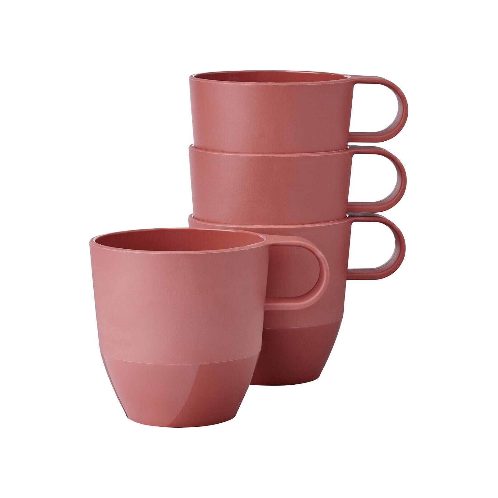 Mepal Becher Silueta Henkelbecher 300 ml 4er Set, 4-tlg., Kunststoff
